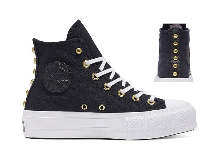 Converse Chuck Taylor Lift Studded Womens Negro