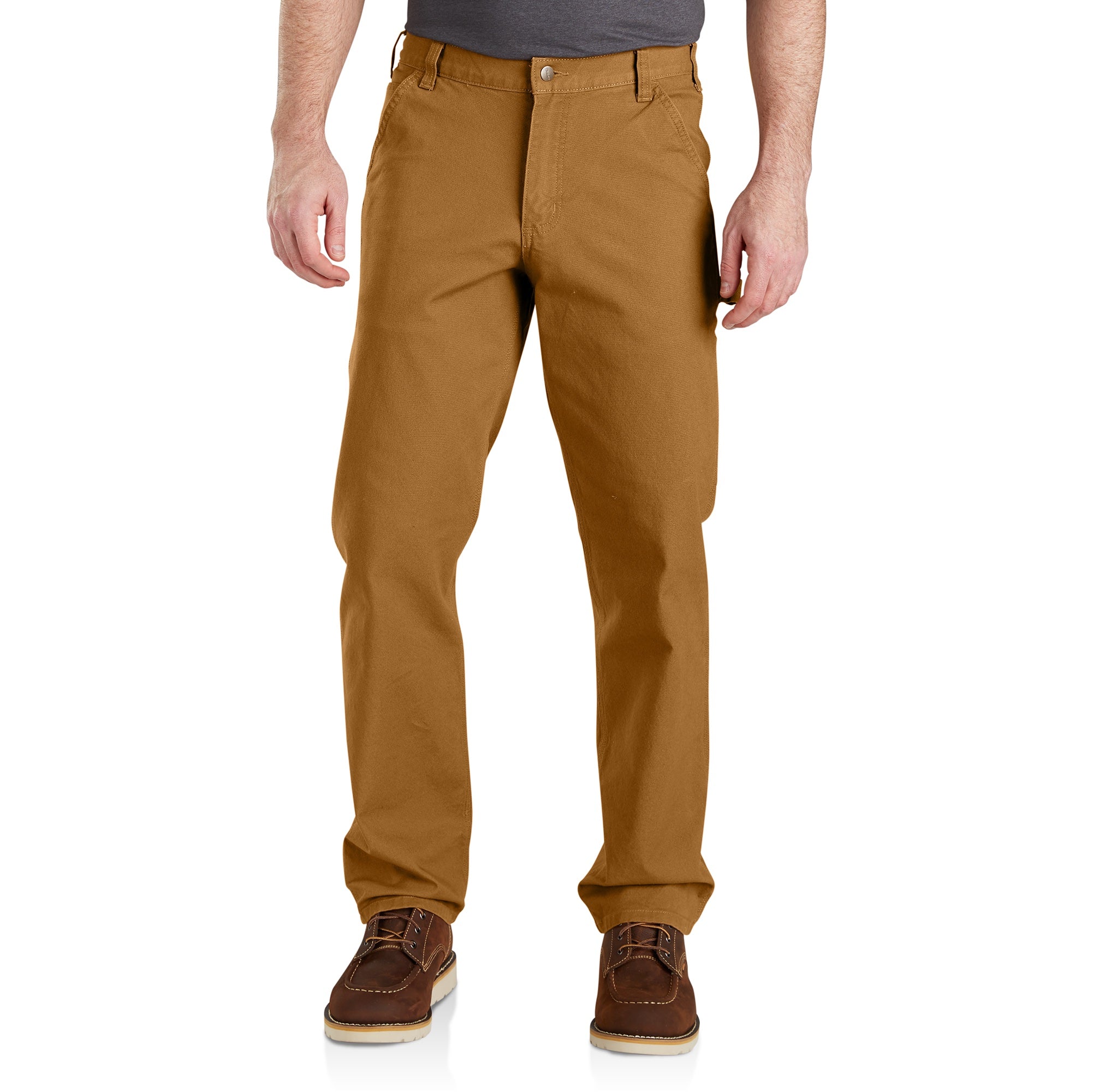 Carhartt Rugged Flex® Relaxed Fit Duck Dungaree_Carhartt Brown