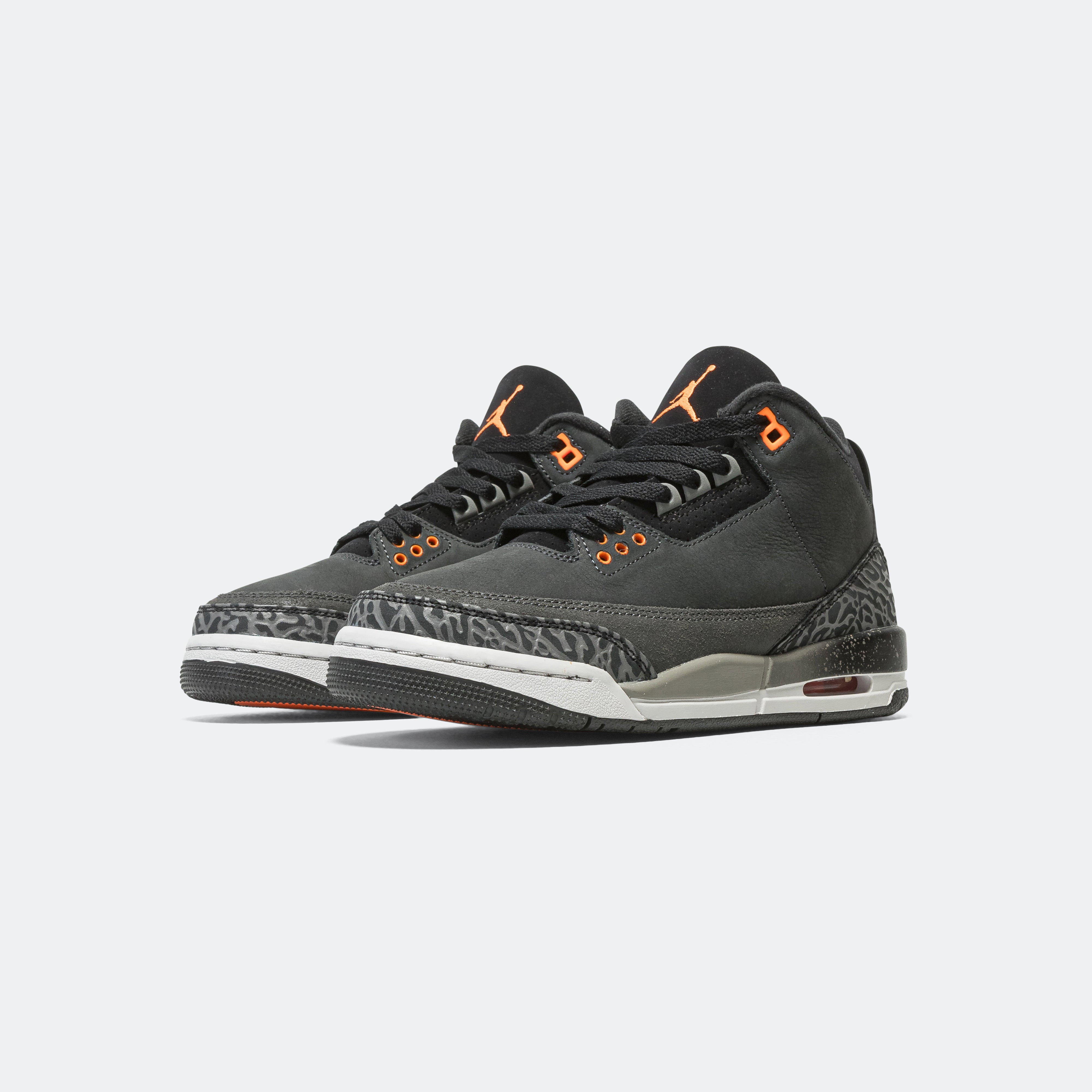 Jordan 3 'Fear' (GS) - Night Stadium/Total Orange-Black