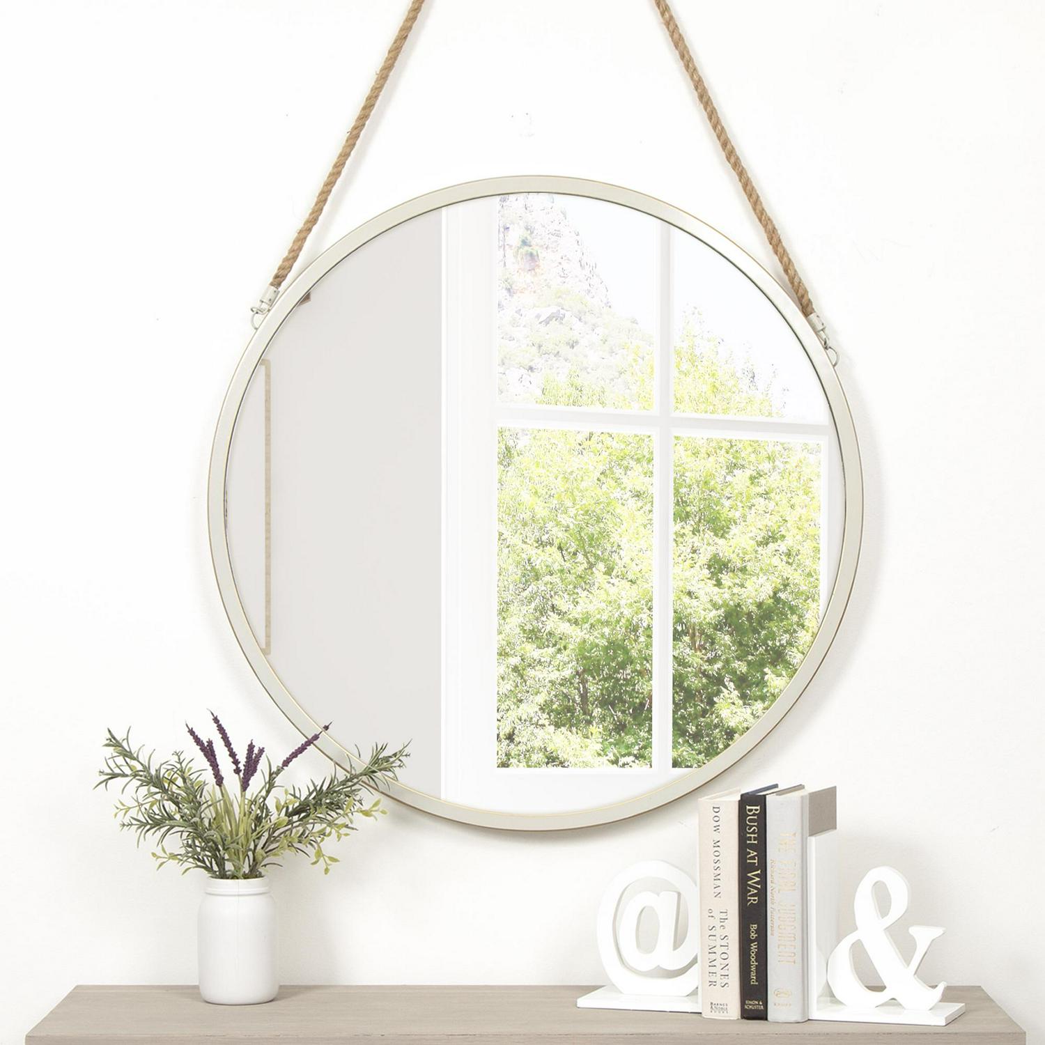 Gallery Solutions 2 x 30.3 Gray Rustic Wall Mirror