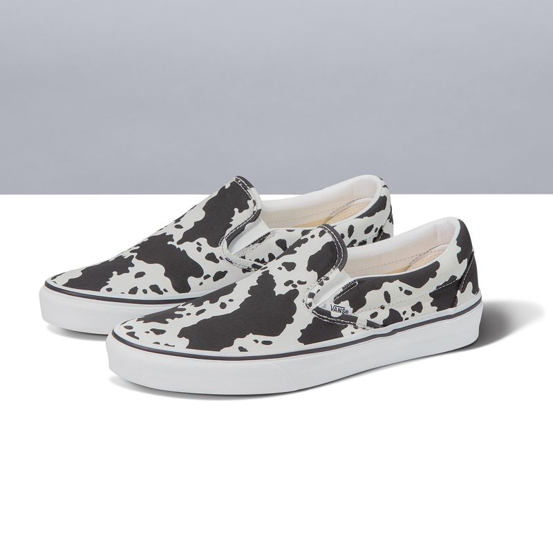 Customs Cow Print Slip-On