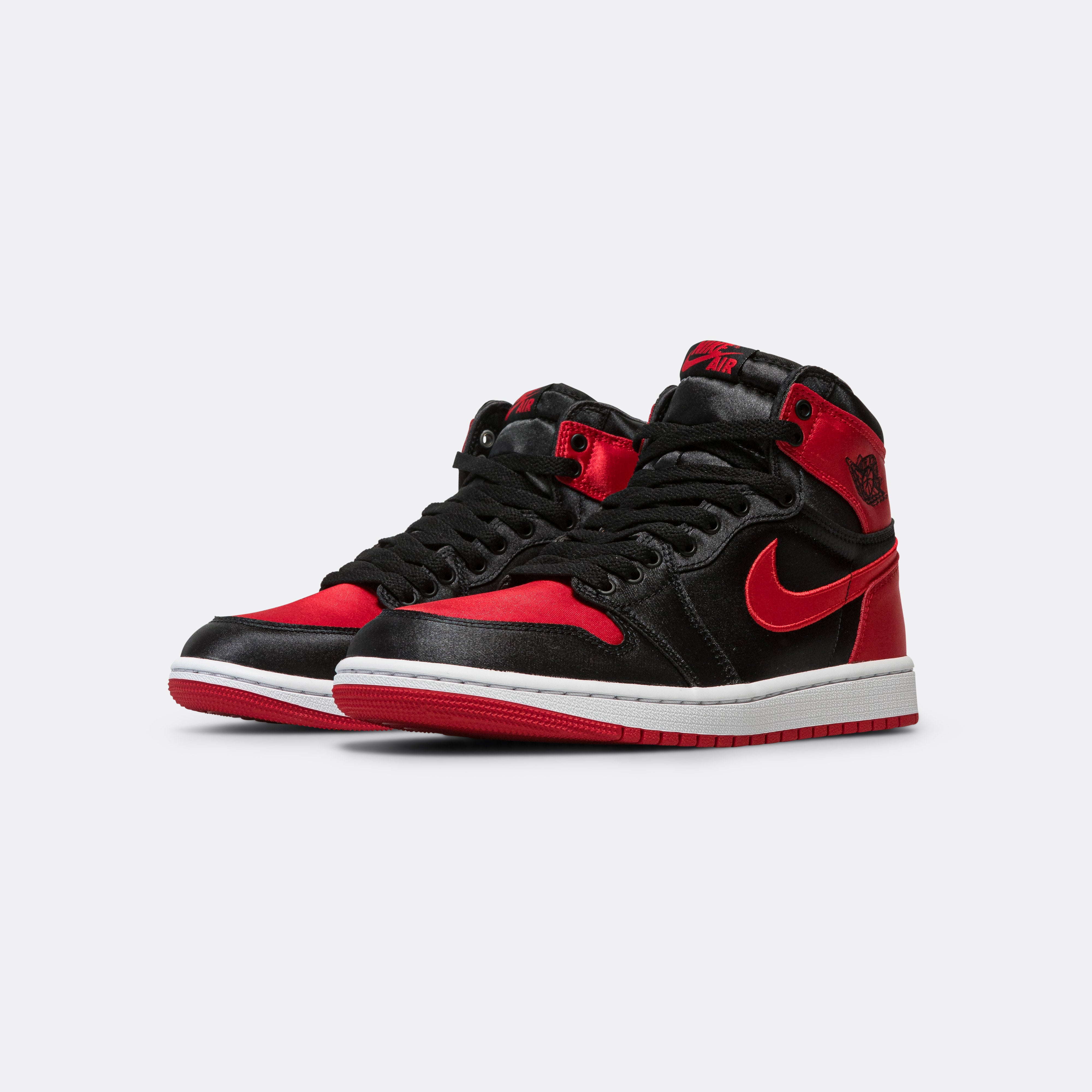 Womens Air Jordan 1 Retro High OG - Black/University Red-White