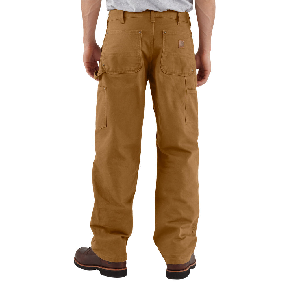 Carhartt Men's Washed Duck Double-Front Work Dungaree_Carhartt Brown