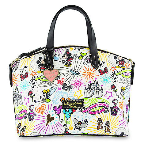 Disney Dooney and Bourke Bag - Disney Sketch Nylon Zip Satchel