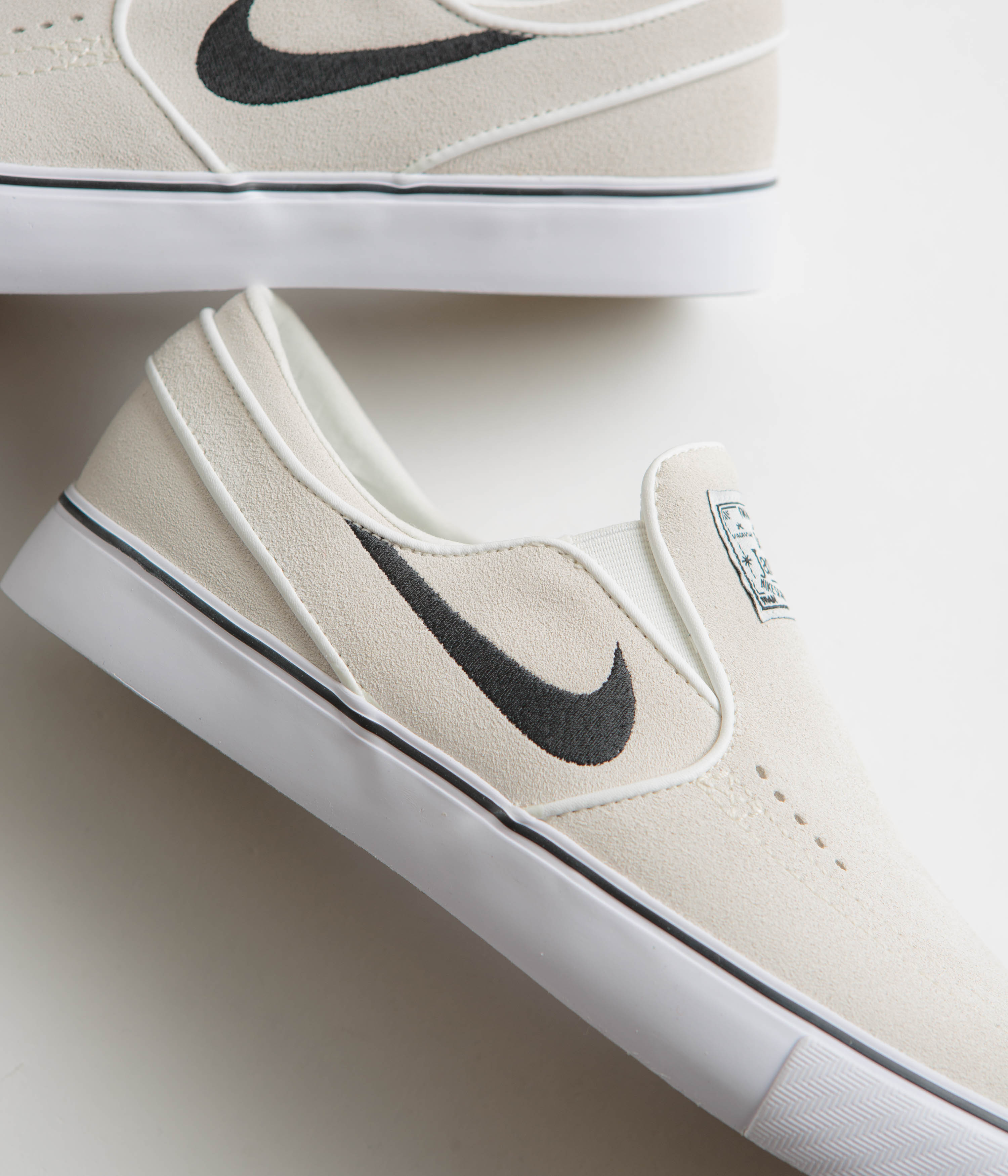 Nike SB Janoski+ Slip Shoes - Summit White / Black - Summit White - White