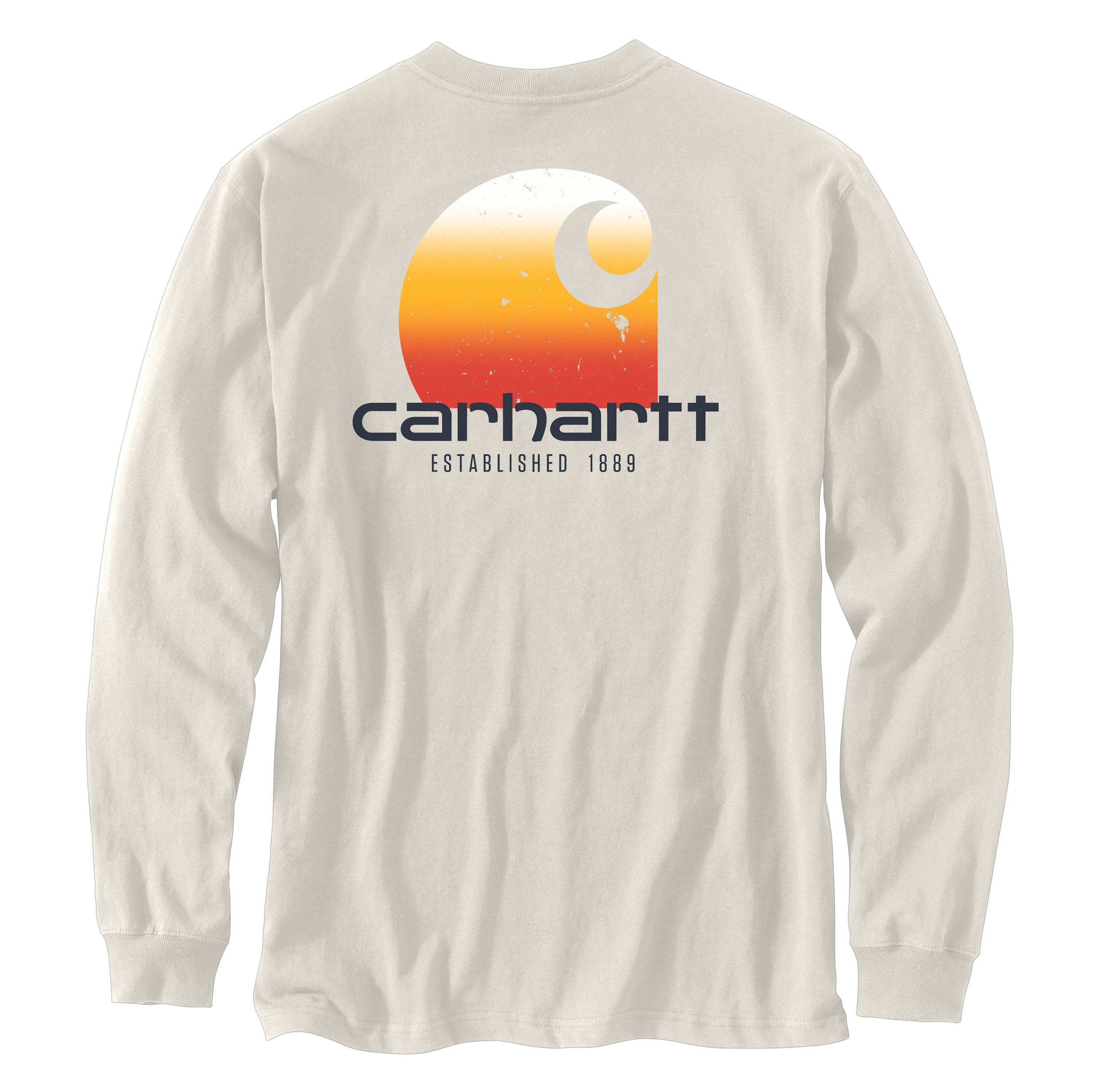 Carhartt Men's Relaxed Fit Heavyweight Long Sleeve Pocket C Graphic T-Shirt