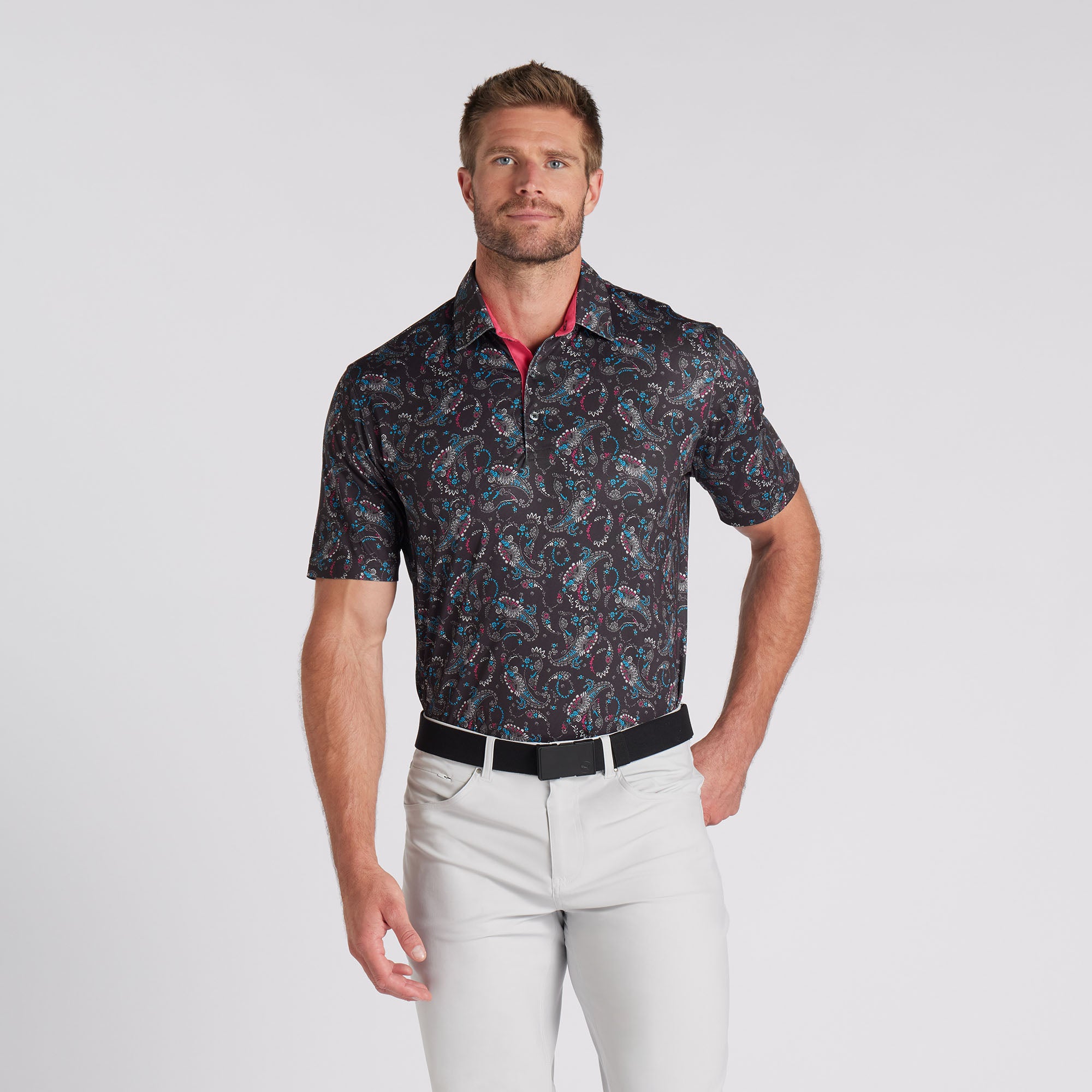 CLOUDSPUN Paisley Golf Polo