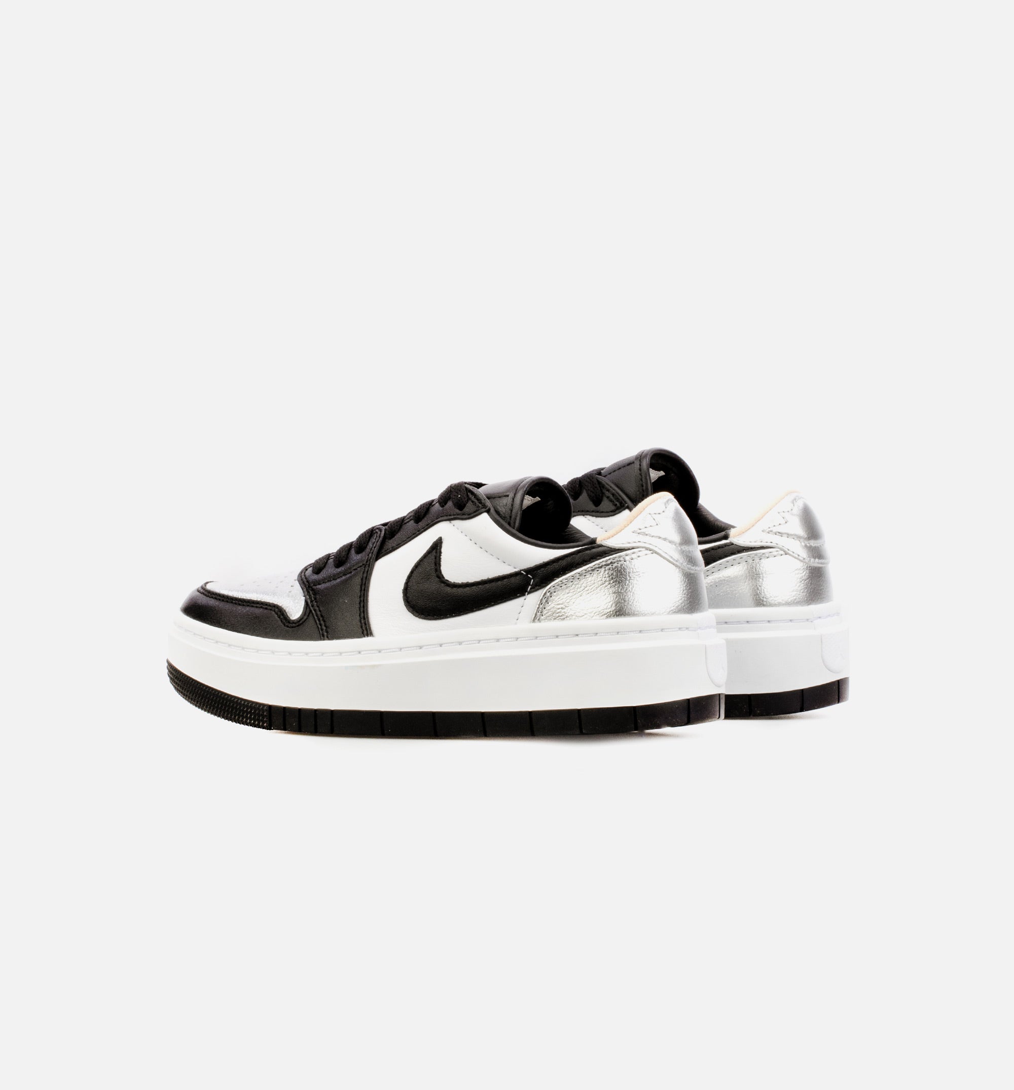 Air Jordan 1 Elevate Low Silver Toe Womens Lifestyle Shoe - Black/Silver