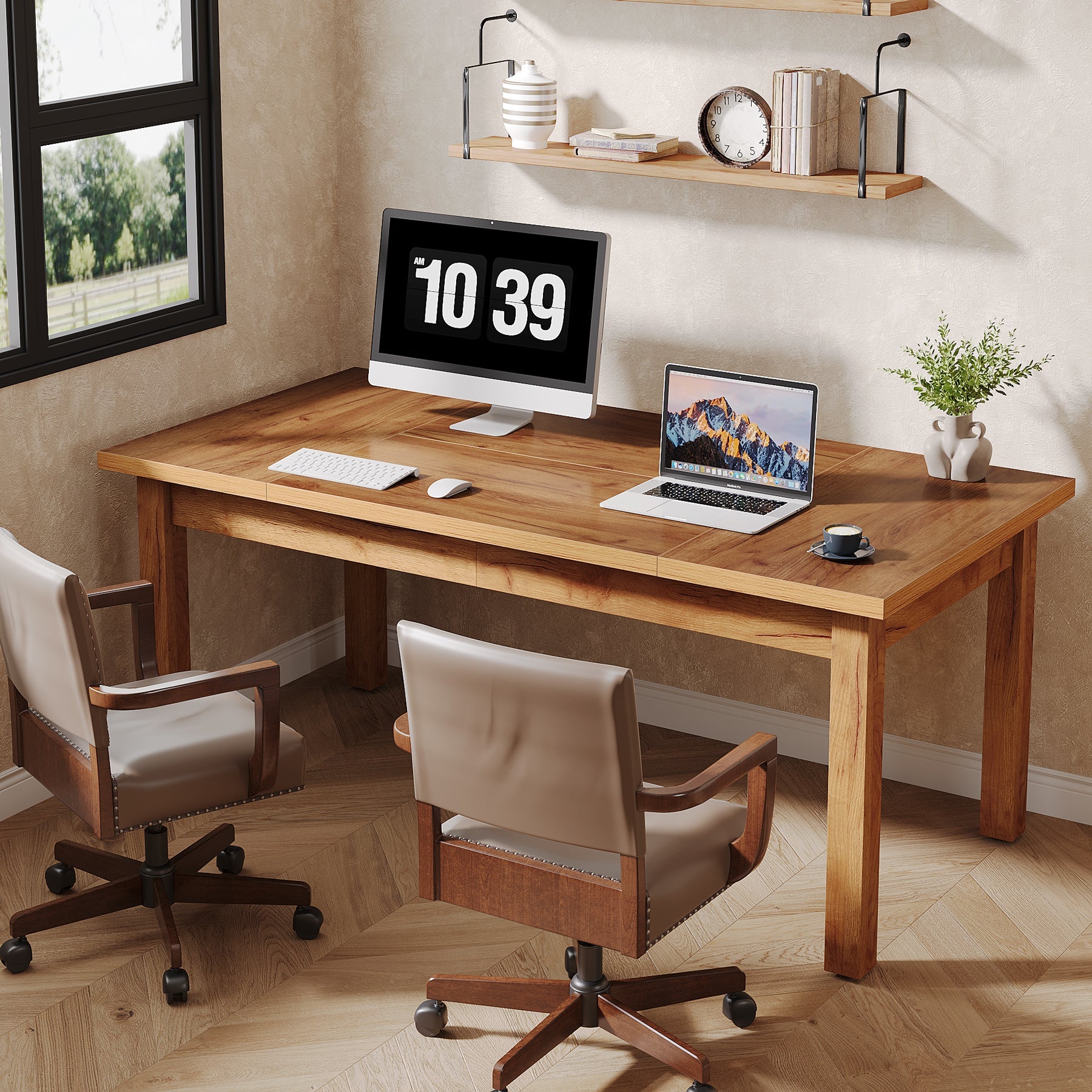 Wood Executive Desk, 70.9