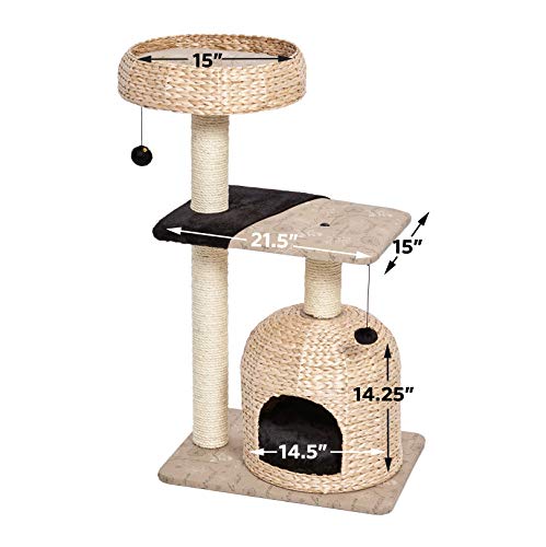 MidWest Homes For Pets Feline Nuvo Nest Wicker Cat Tree