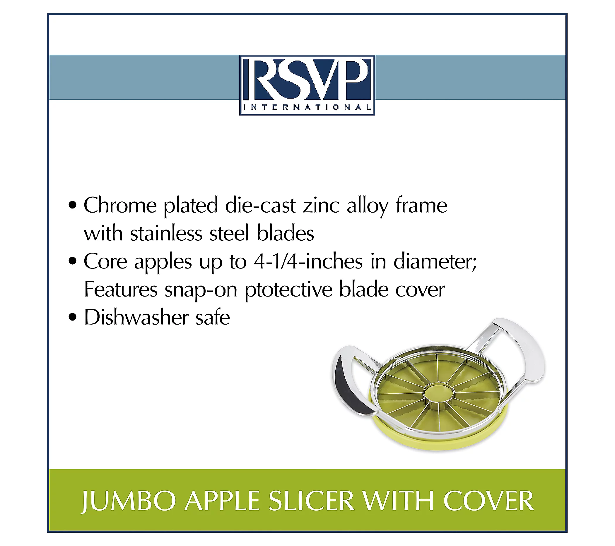 RSVP Jumbo Apple Slicer With Cover