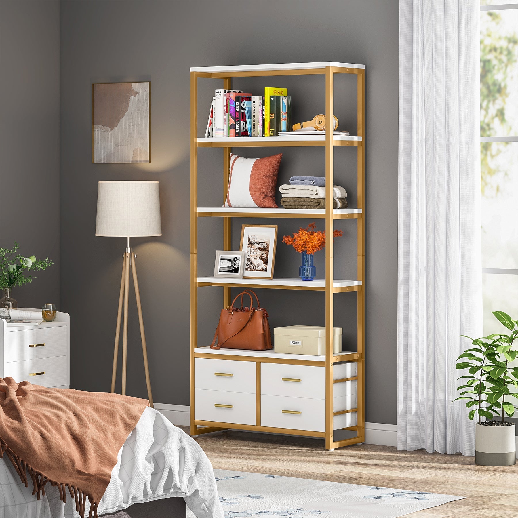 5-Tier Bookshelf, 70.9