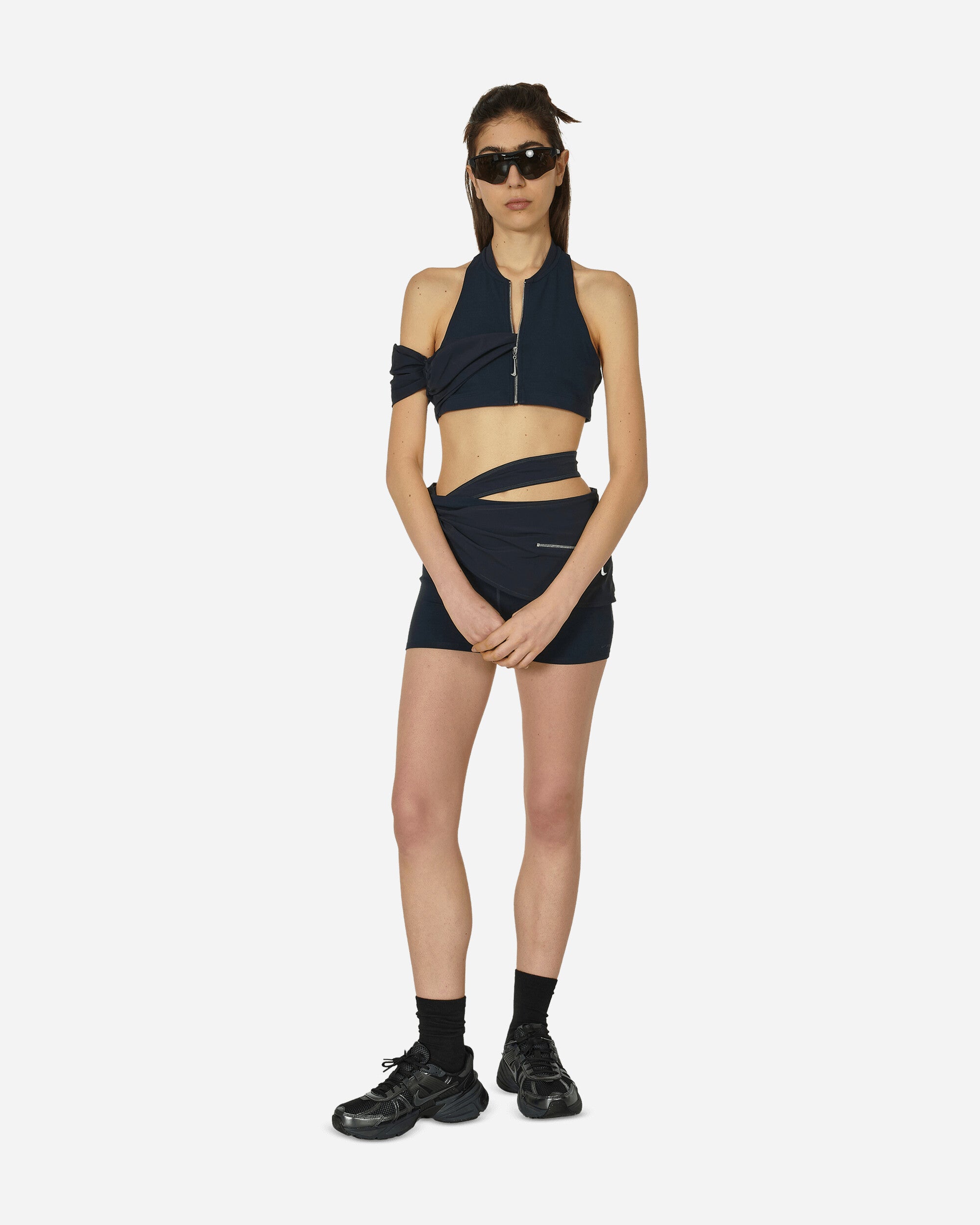 JACQUEMUS Halter Top Dark Obsidian