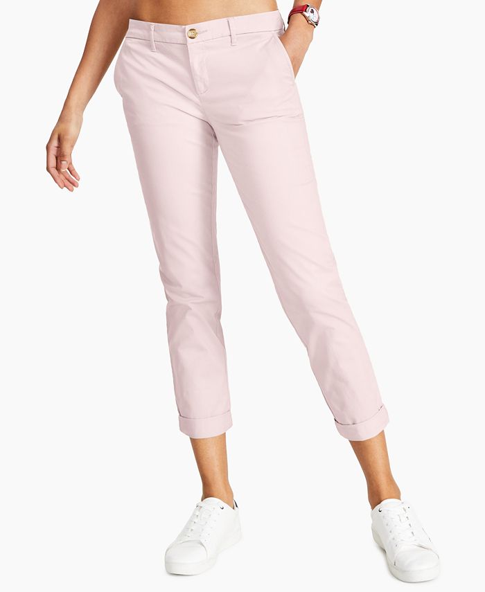 Women's TH Flex Hampton Cuffed Chino Straight-Leg Pants， Created for Macy's