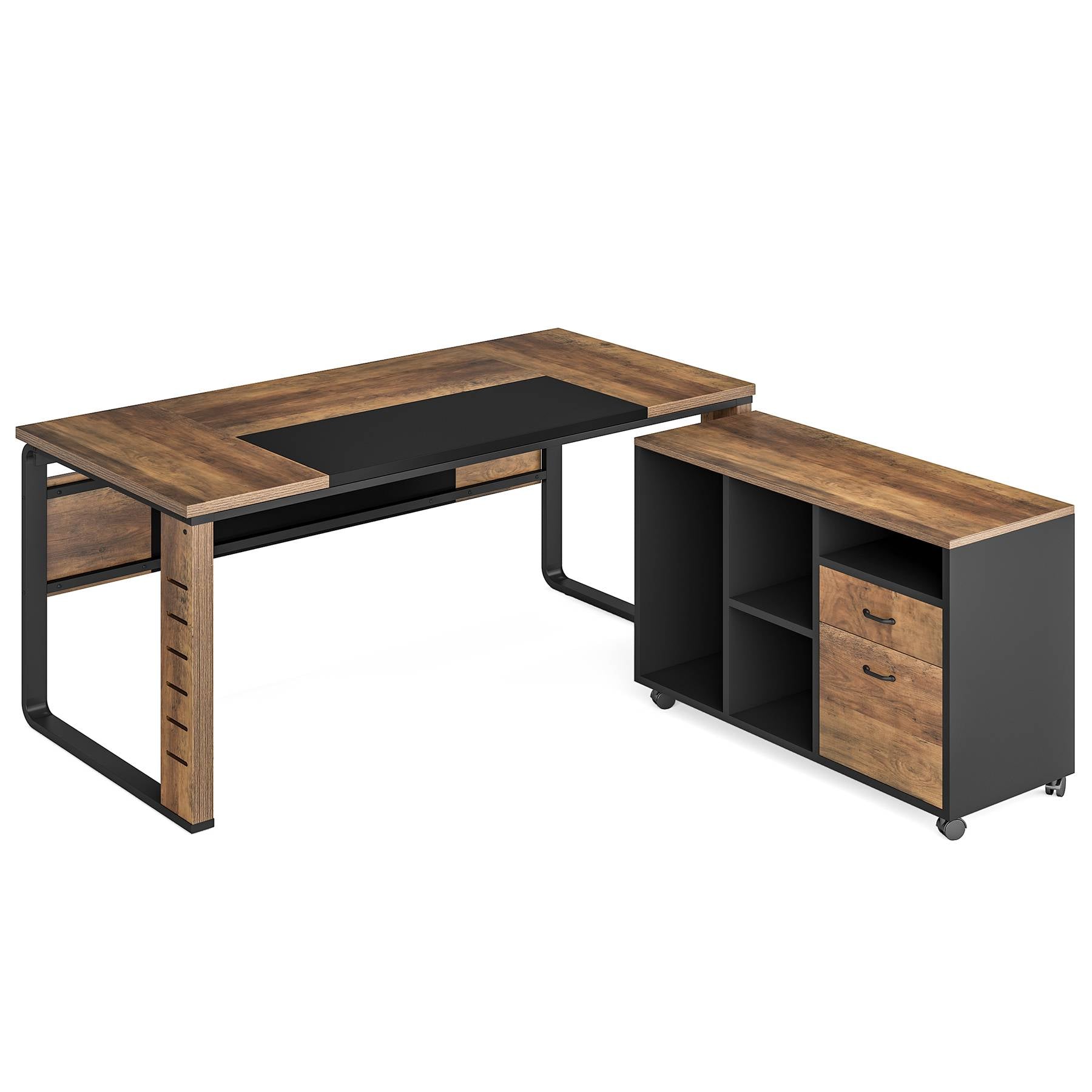 Modern L-Shaped Desk, 59