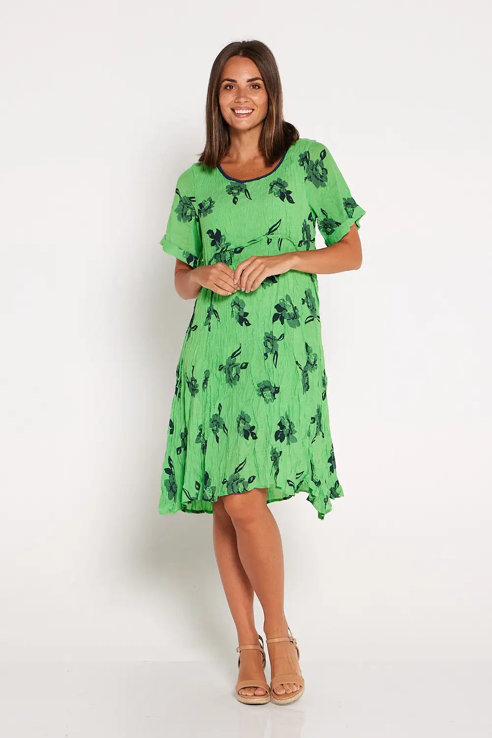 Waterhouse Petite Dress - Green Floral