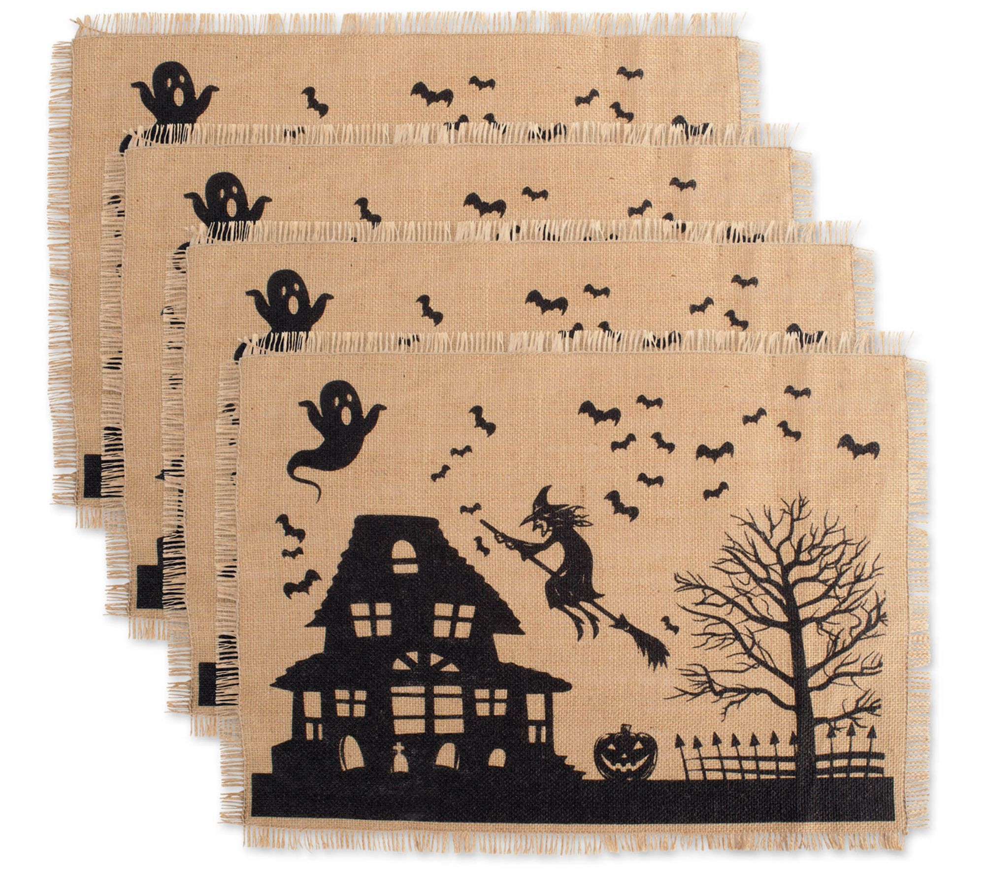 Design Imports Haunted House Placemat Set of 4
