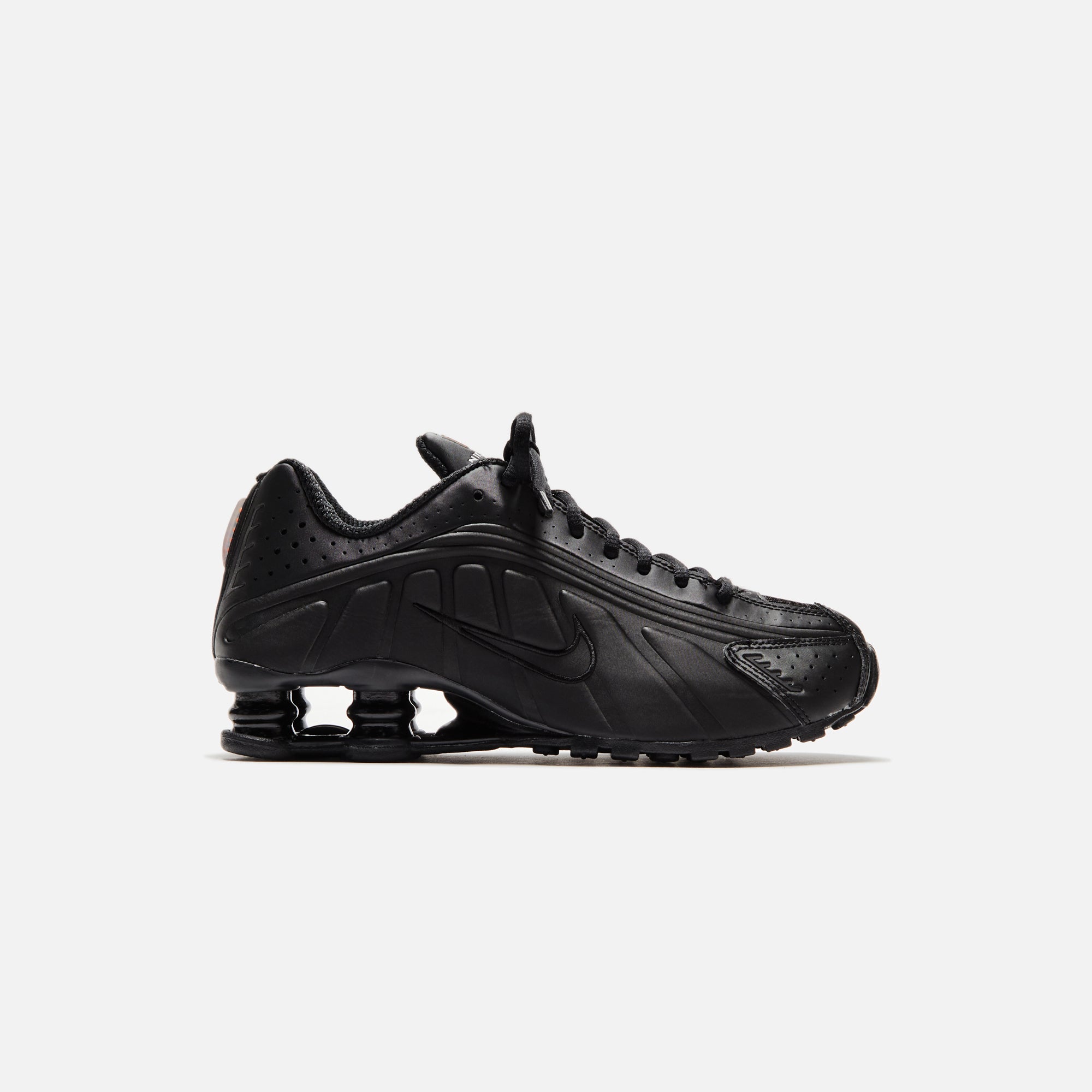 Nike WMNS Shox R4 - Black / Black / Max Orange