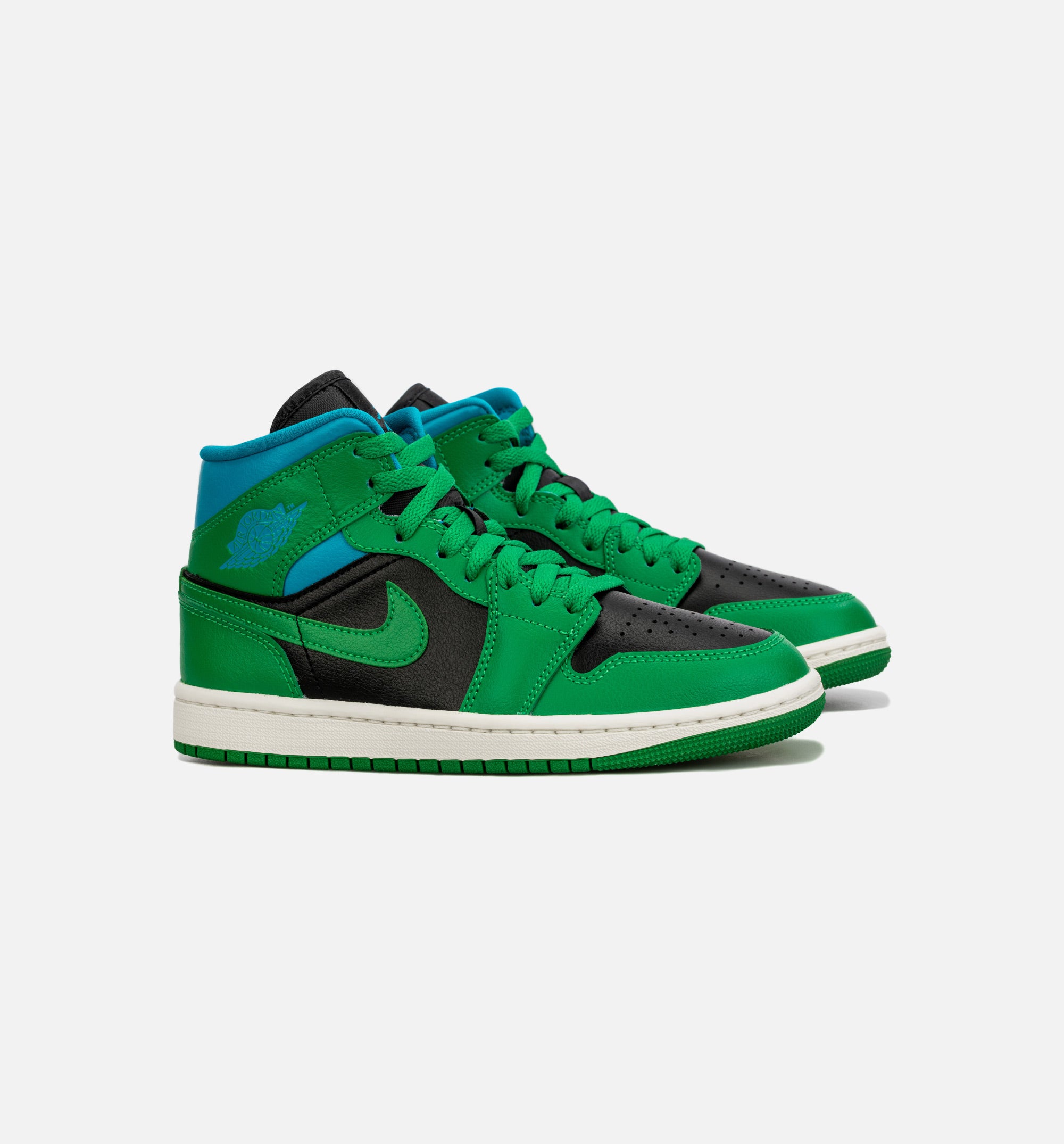 Air Jordan 1 Retro Mid Womens Lifestyle Shoe - Green/Blue