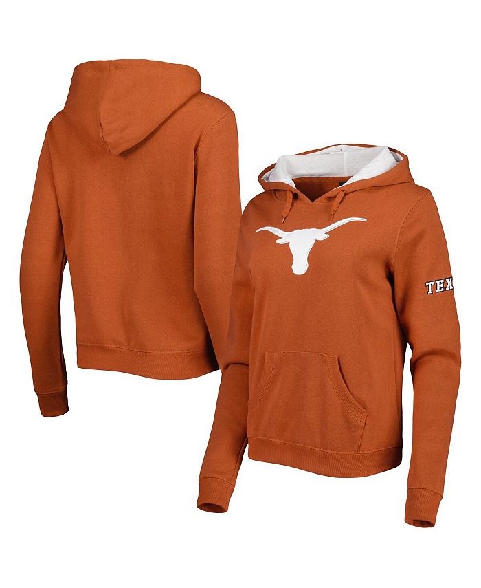 Women's Texas Orange Texas Longhorns Big Logo Team Pullover Hoodie