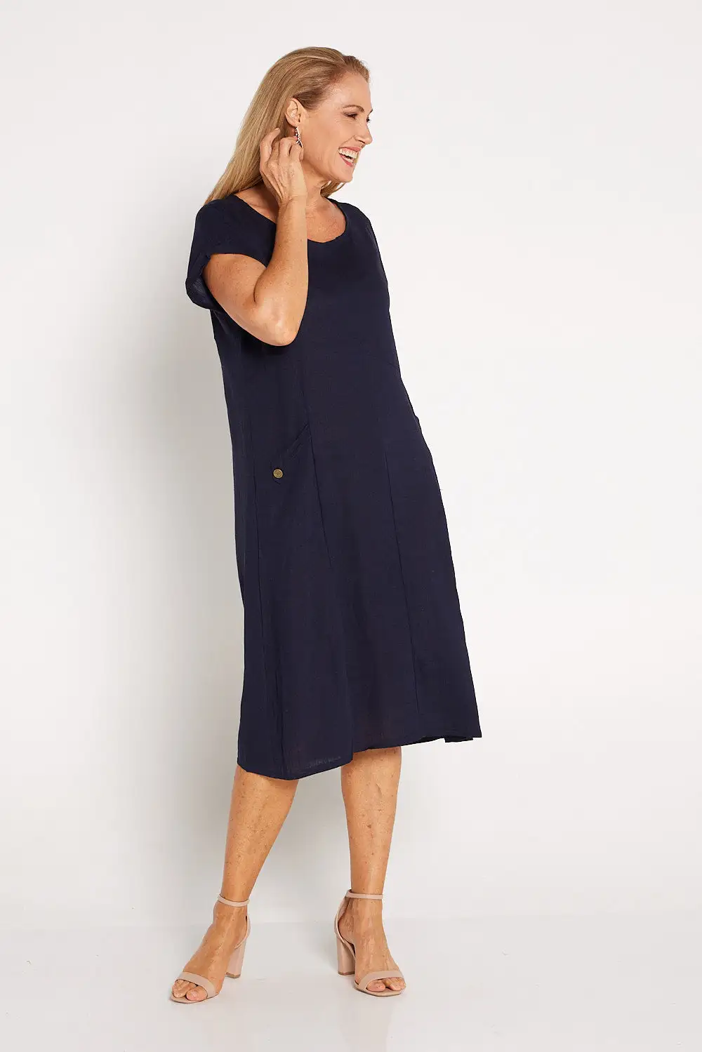 Monroe Dress - Navy