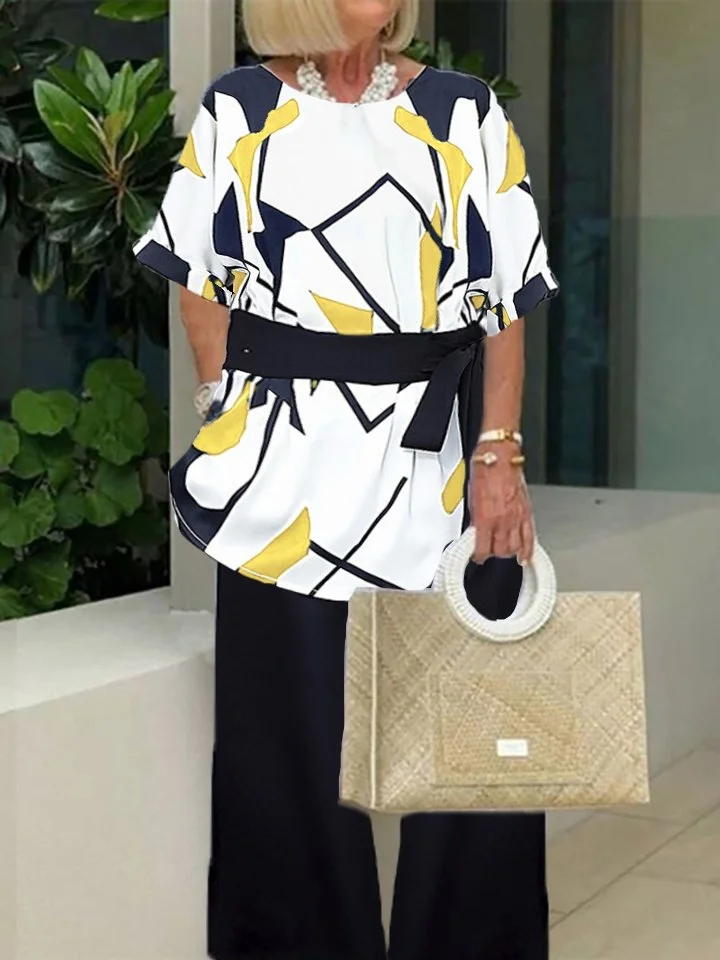 Women's Print Casual Suit