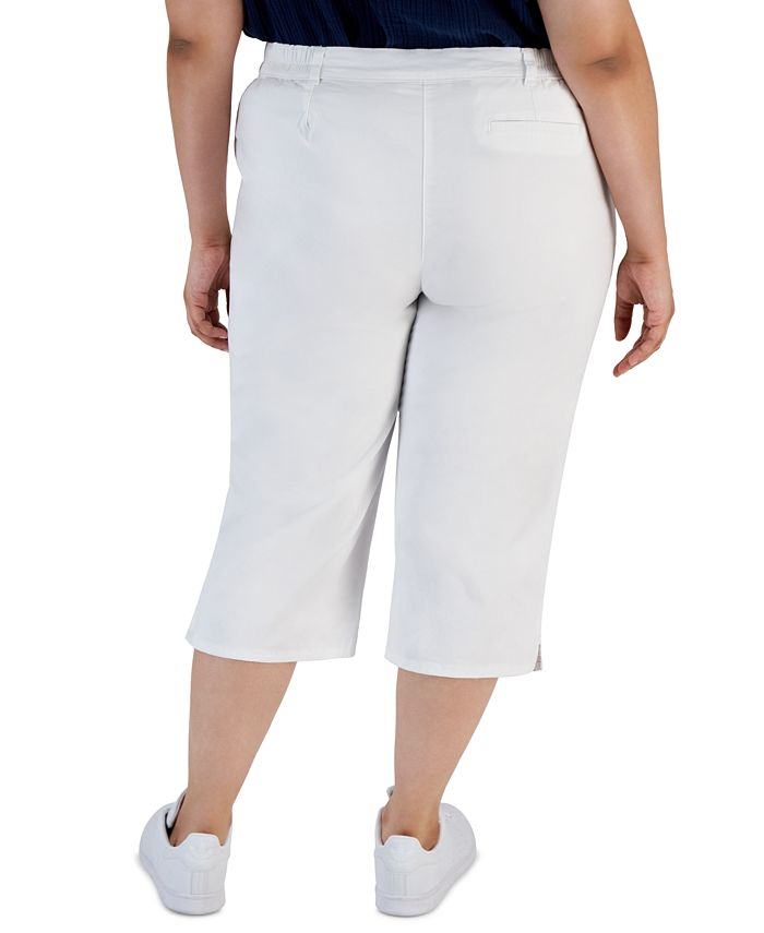 Plus Size Comfort-Waist Capri Pants， Created for Macy's