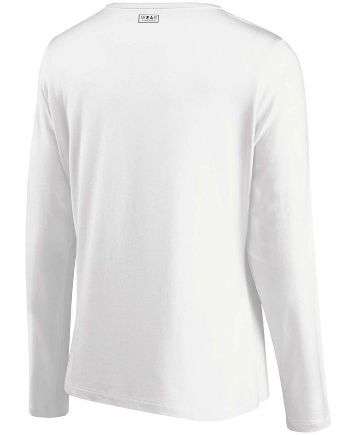 Women's White Atlanta Falcons Repeat Tri-Blend Long Sleeve T-shirt