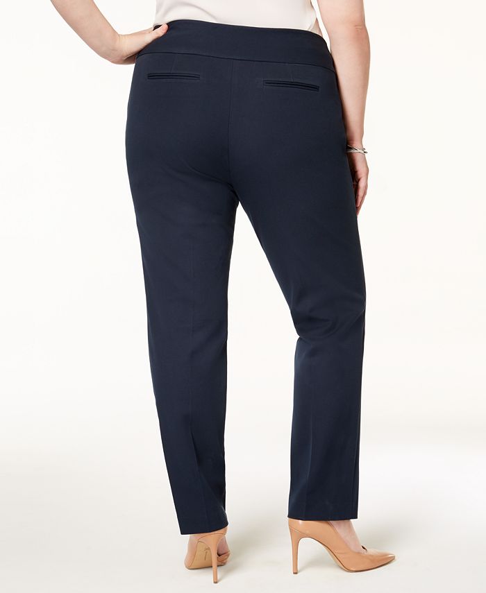 Petite Plus Size Slim Tummy-Control Pants，  Created for Macy's