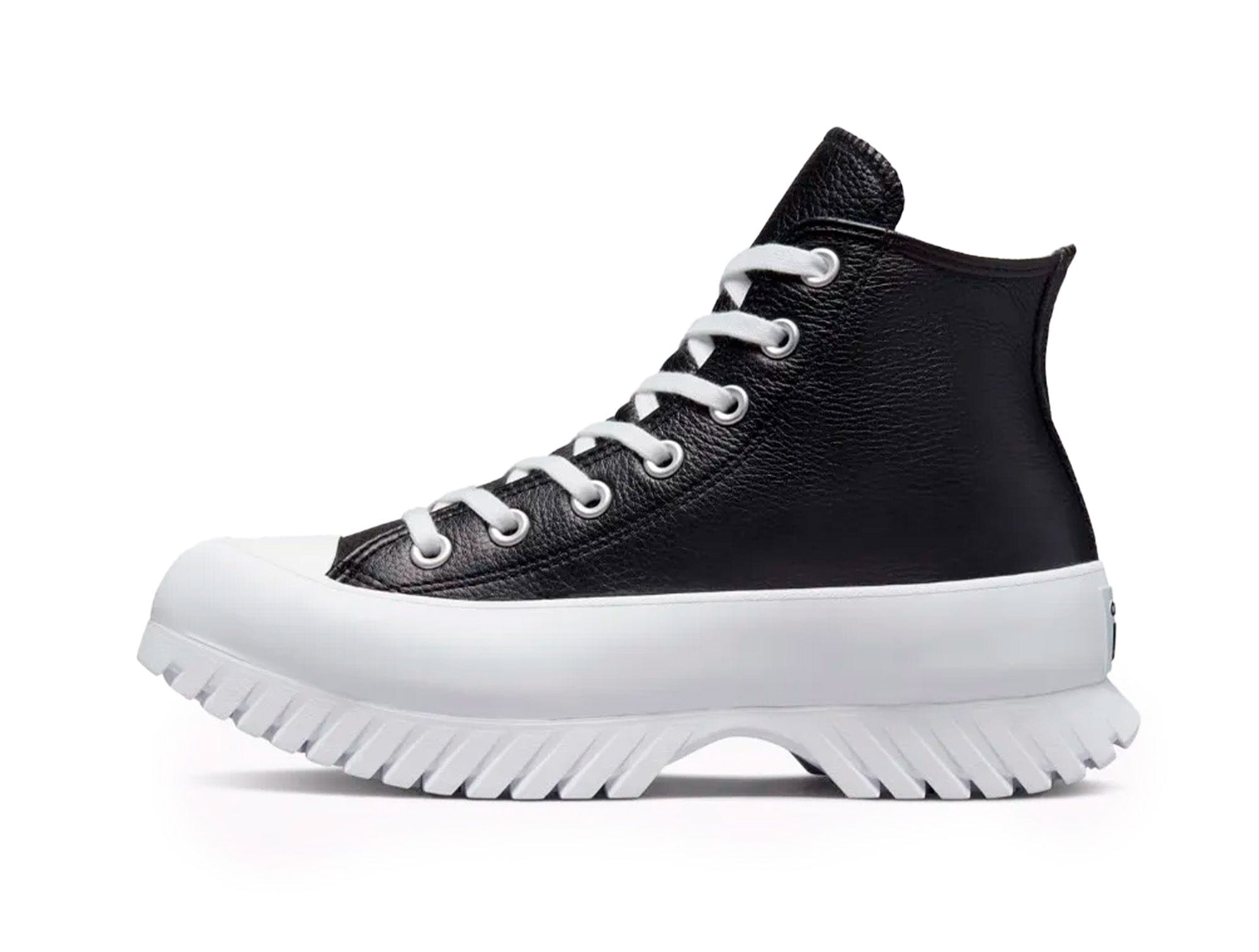 Converse Chuck Taylor Lugged 2 Plataforma Cuero Hi Womens Negro