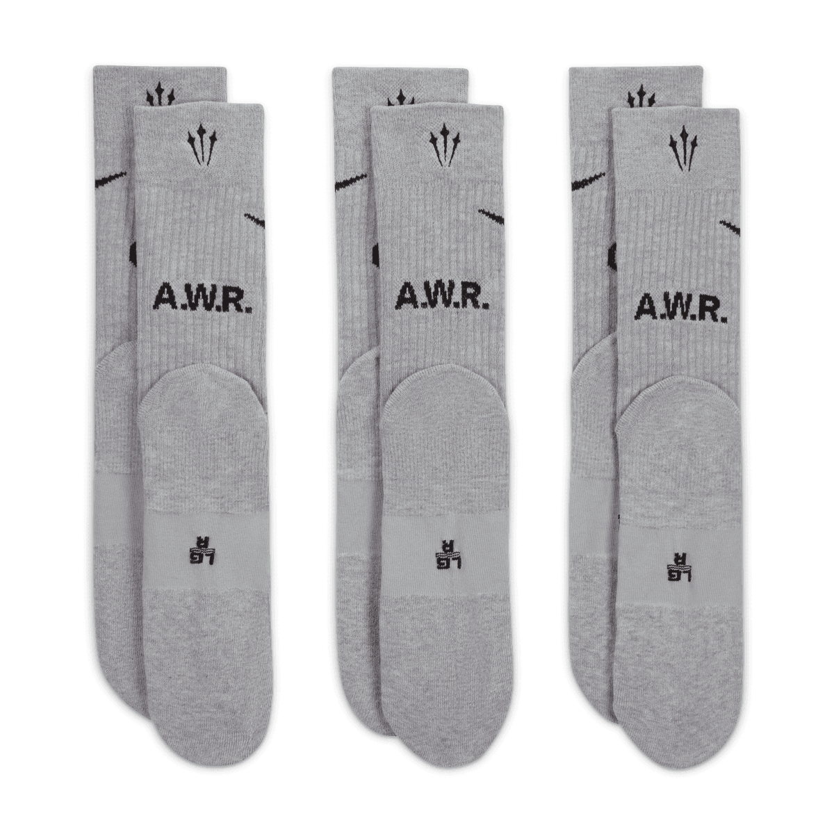 + NOCTA Crew Socks 3-Pack 'Grey'