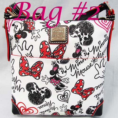 Disney Dooney and Bourke - Minnie Hearts and Bows - Letter Carrier SPECIFIC