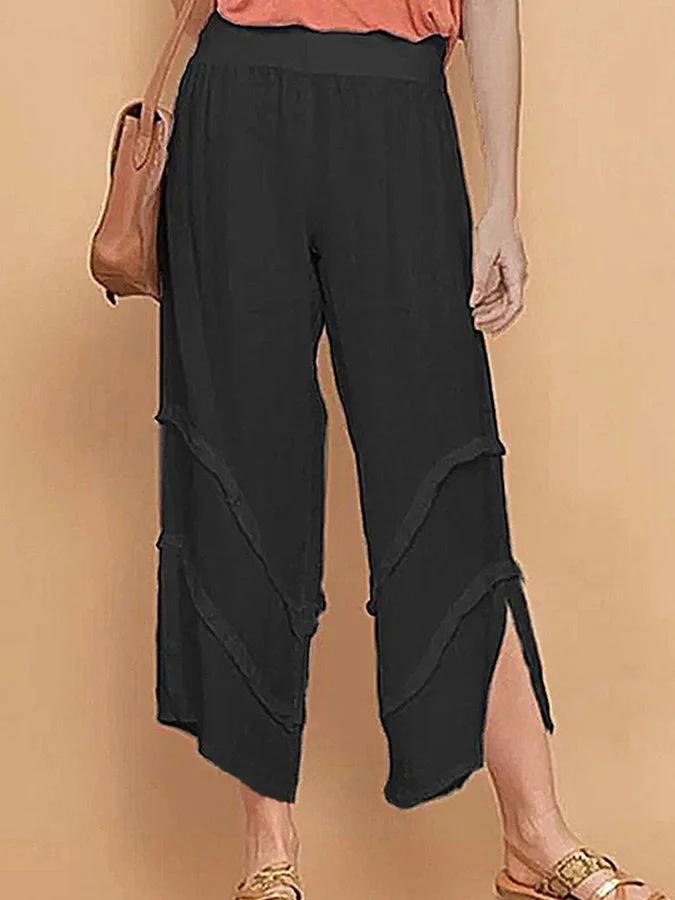 Ladies Cotton Linen Thin Loose Design Casual Pants