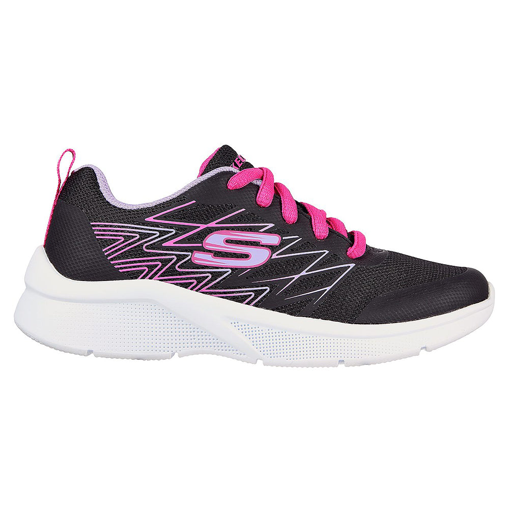 Skechers Girls Microspec Shoes - 302469L-BLK