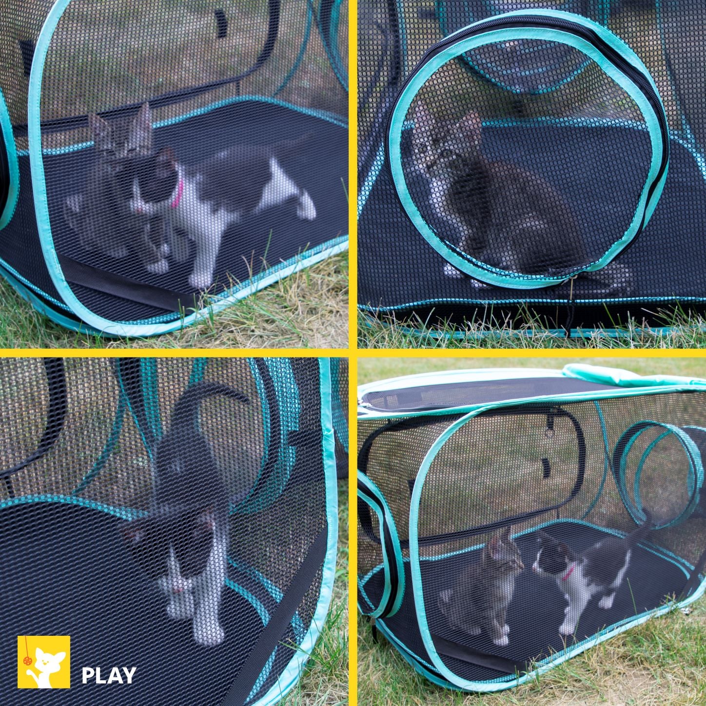 Kitty City Outdoor Play Kennel， Cat， Small Animal