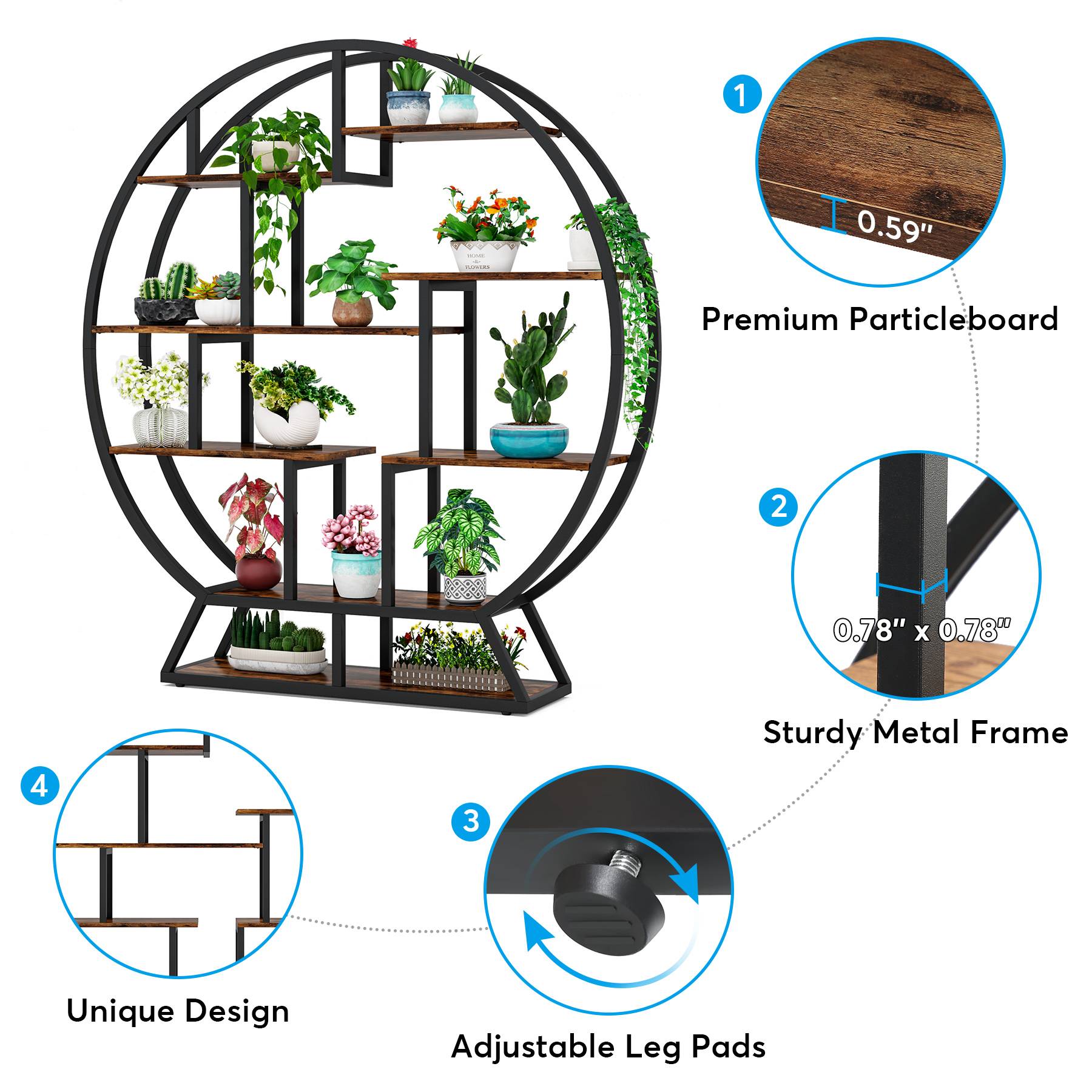 Round Plant Stand, 63