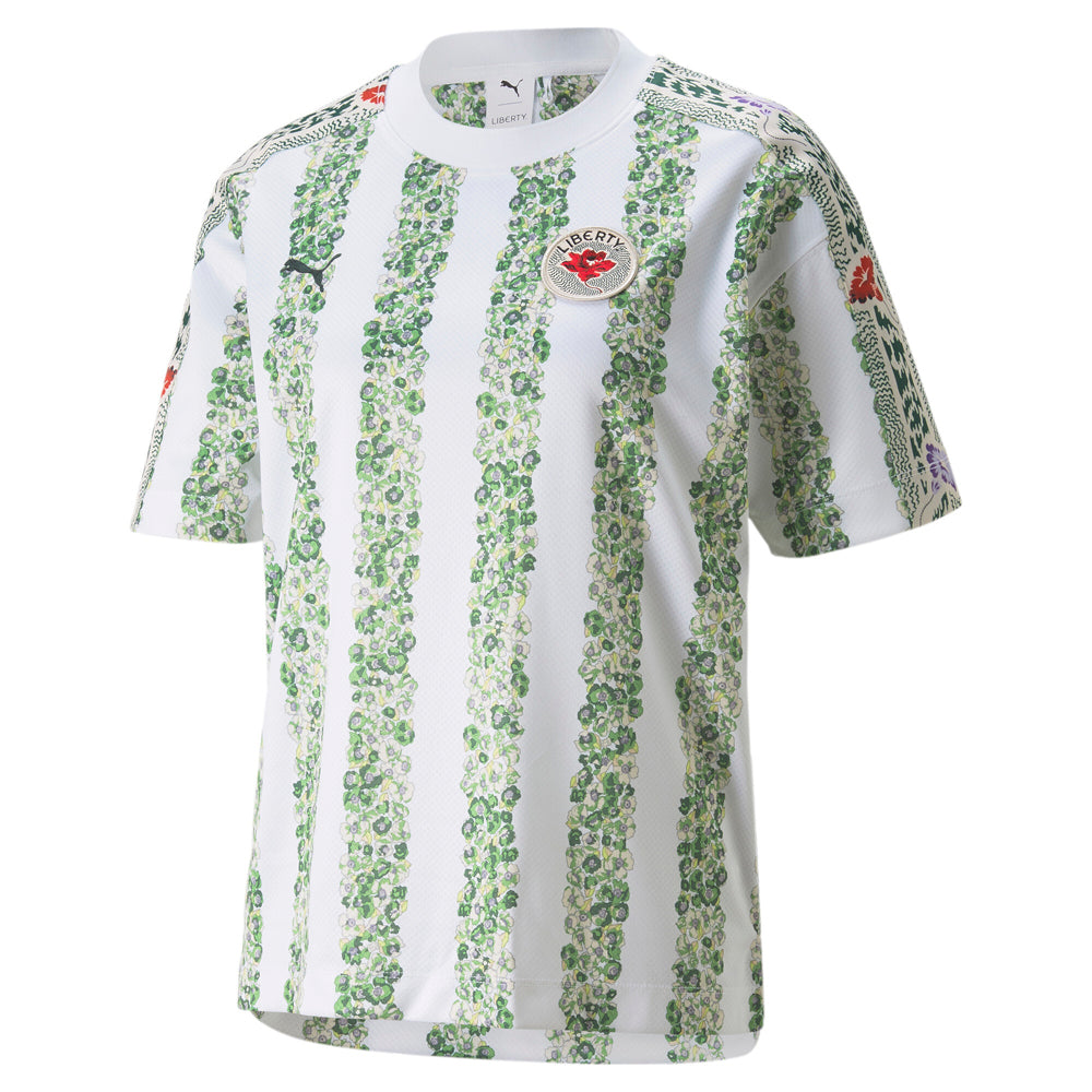 Liberty X Floral Crew Neck Short Sleeve Soccer Jersey