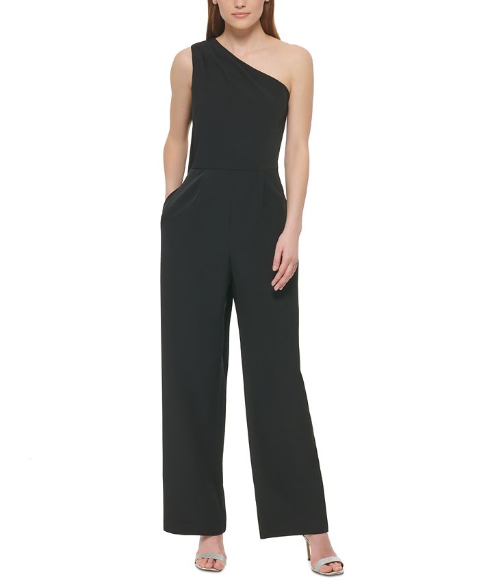 Women's Draped One-Shoulder Jumpsuit