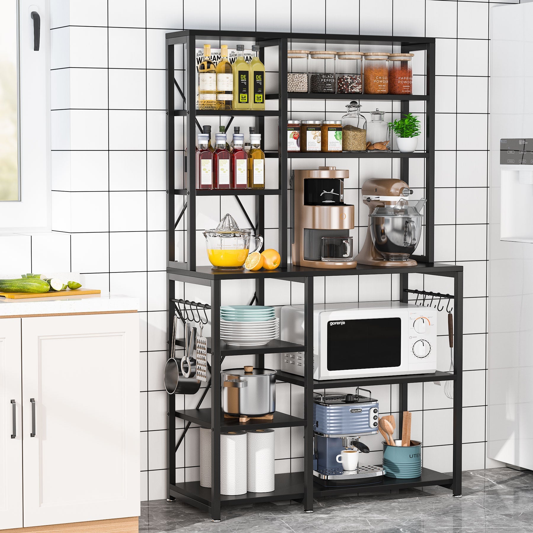 Kitchen Baker's Rack, 10-Tier Kitchen Utility Storage Shelf