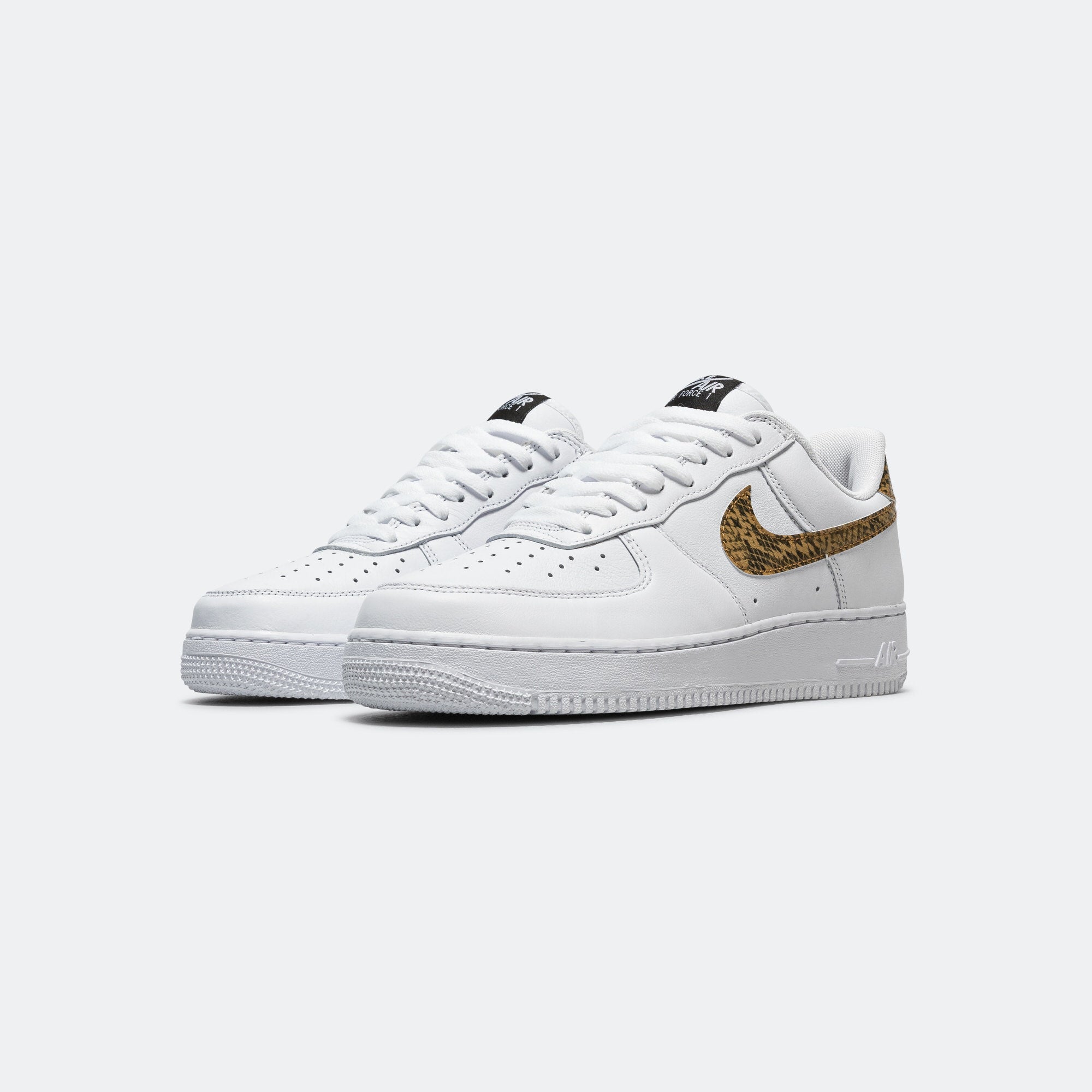 Air Force 1 - White/Elemental Gold-Dark Hazel-Black