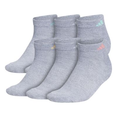 adidas Women's Athletic Cushioned 6-Pack Low Cut Socks