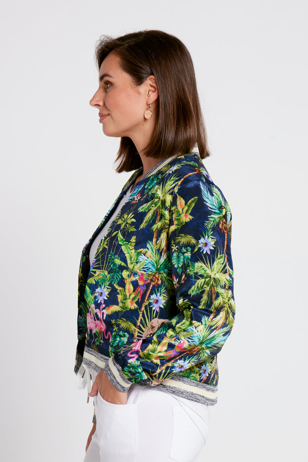 Junglerama Bomber Jacket - Navy