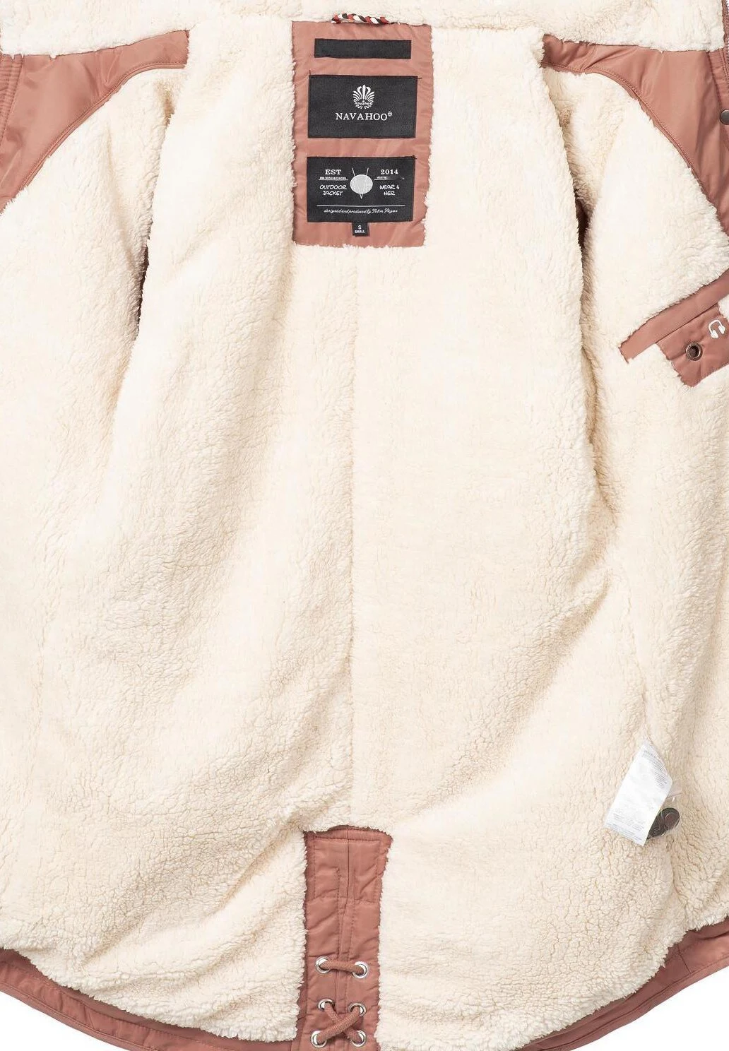Women's padded parka coat Red wine