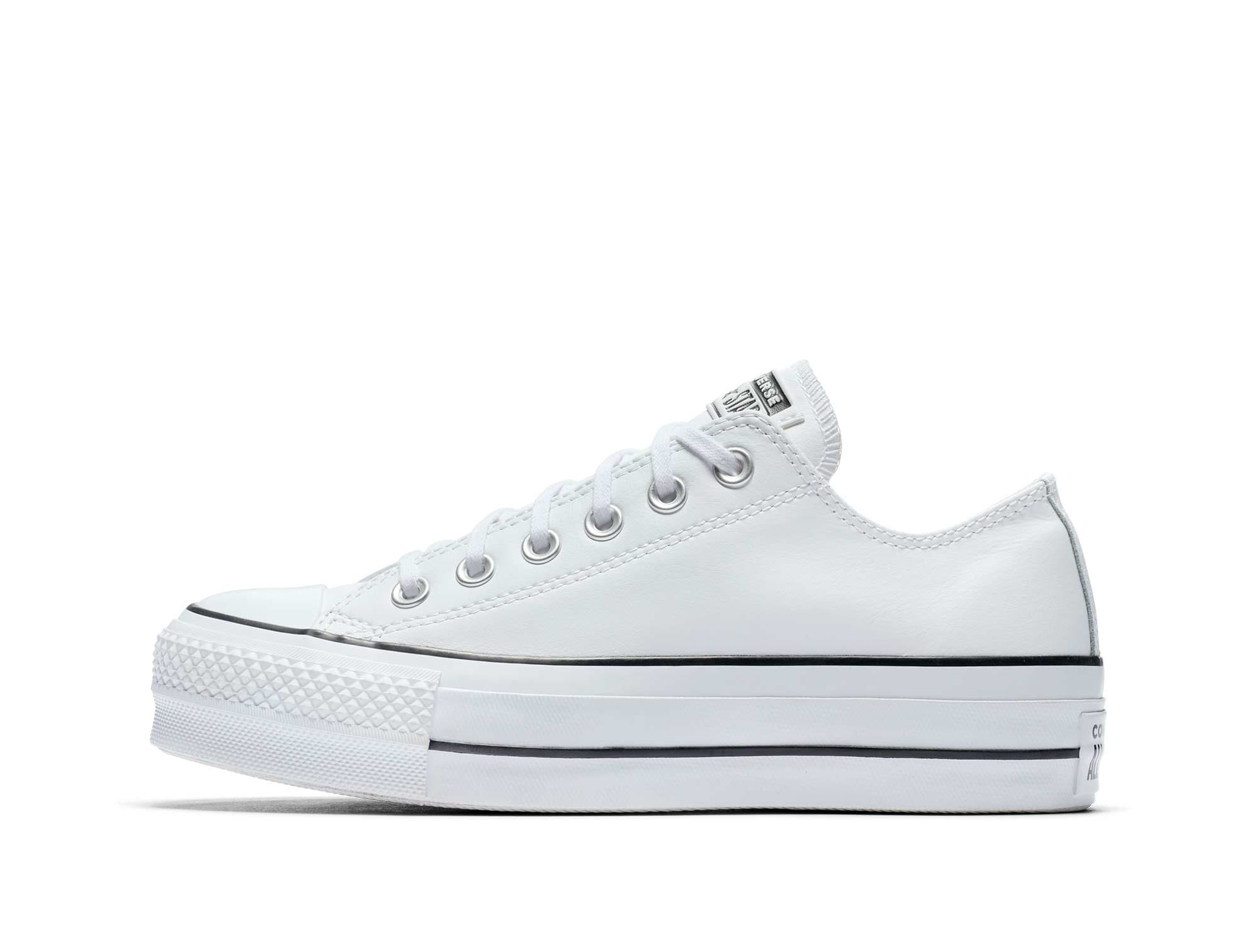 Converse Chuck T. Plataforma Cuero Womens Blanco