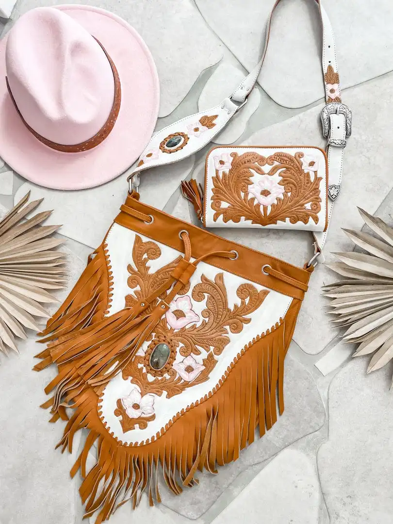 Freya Hand Tooled Handbag