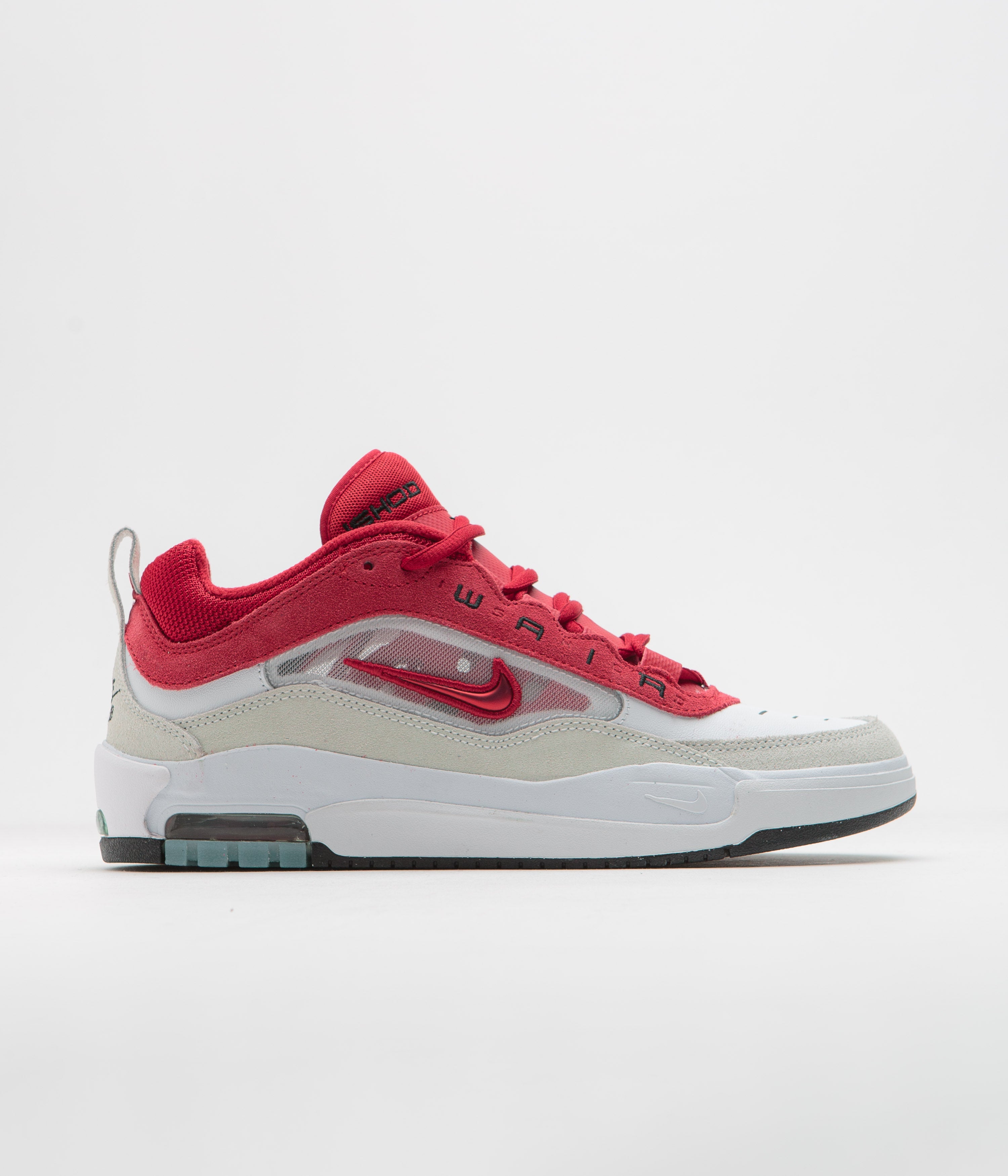 Nike SB Air Max Ishod Shoes - White / Varsity Red - Summit White