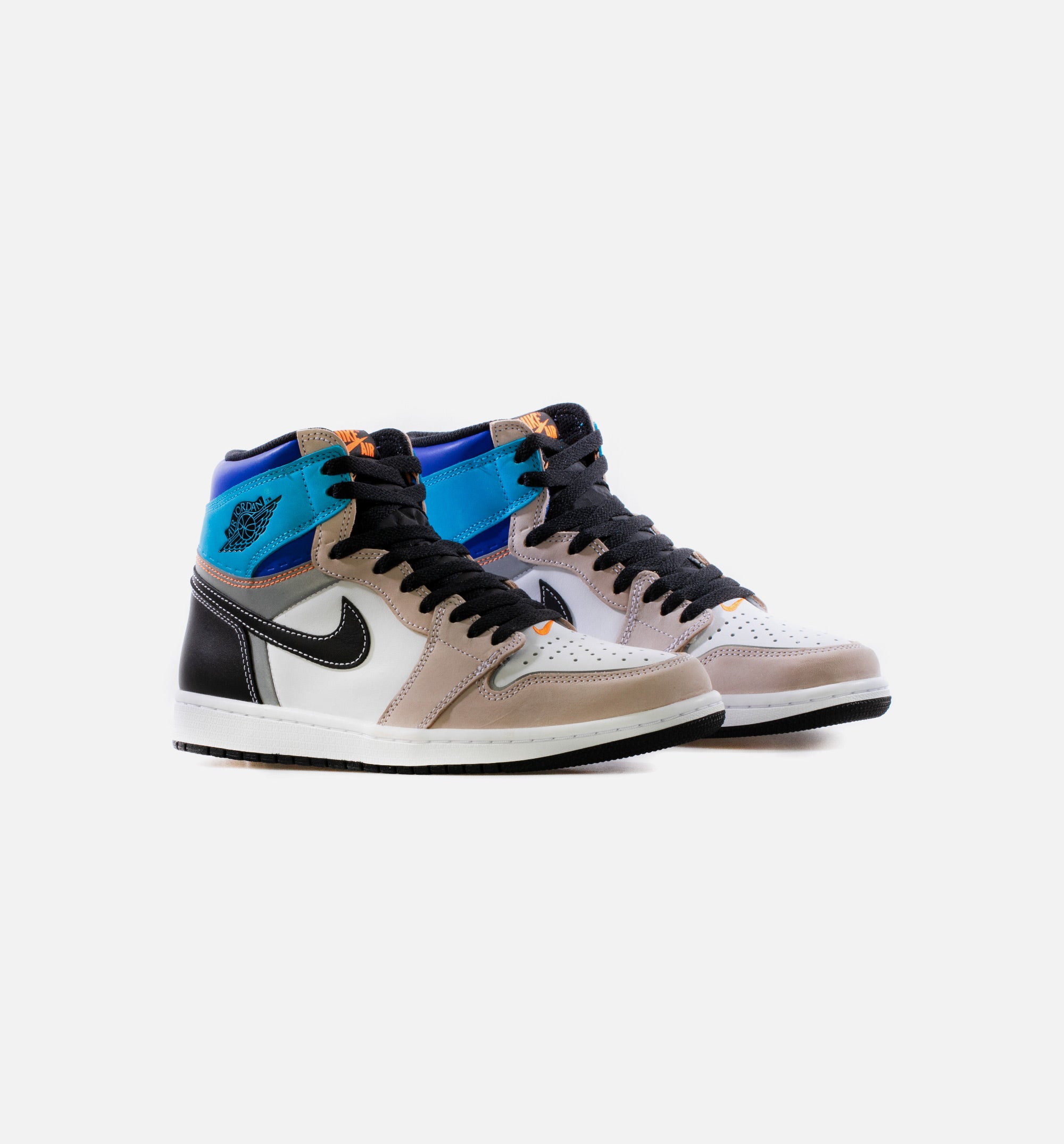 Air Jordan 1 High OG Prototype Mens Lifestyle Shoe - White/Multi Color/Total Orange Limit One Per Customer