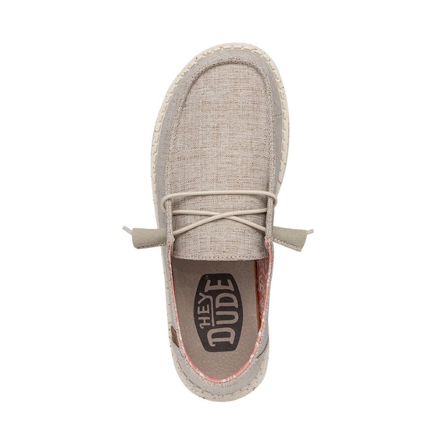 Wendy Chambray Wide - White Nut