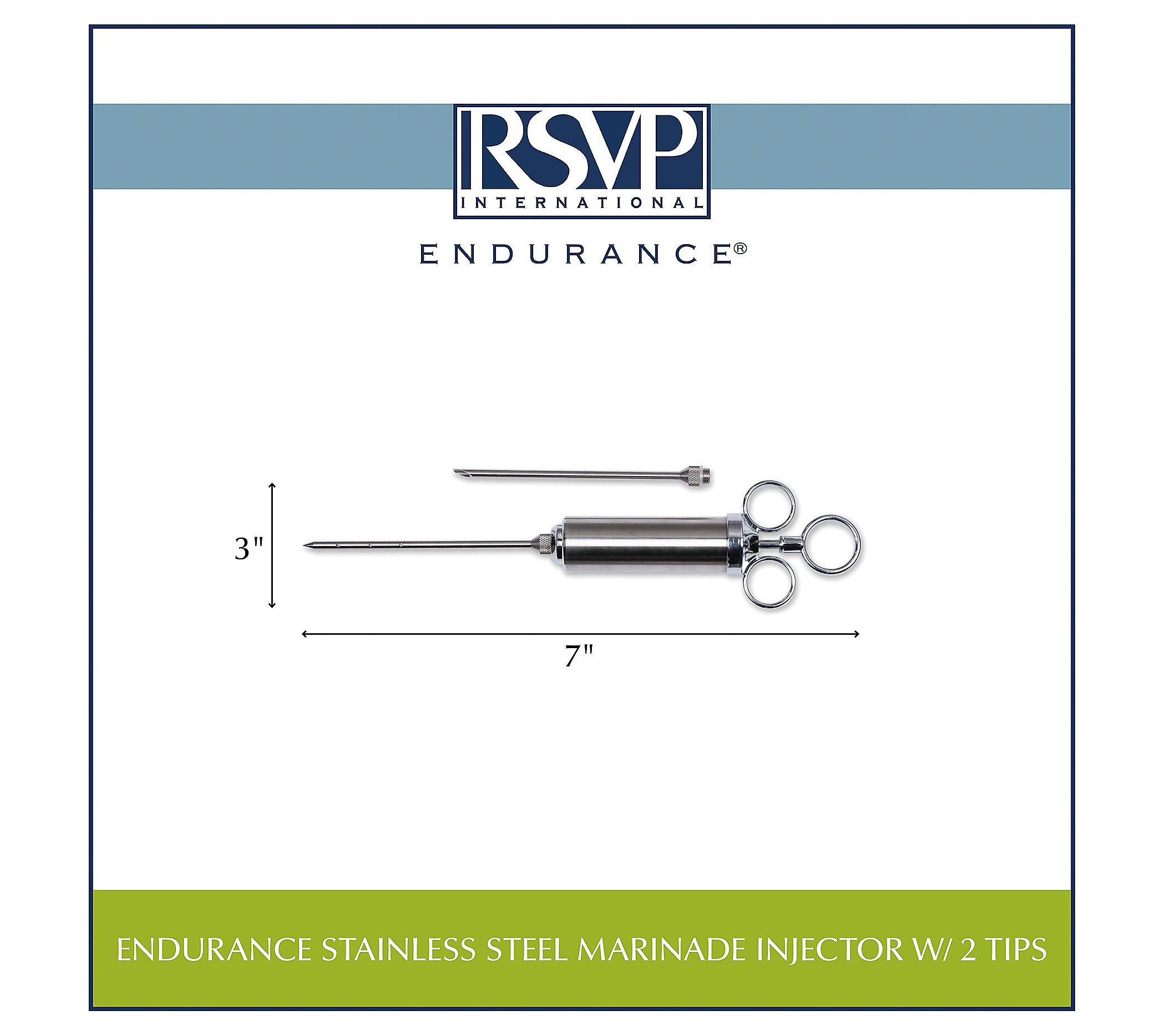 RSVP Stainless Steel Marinade Injector Set