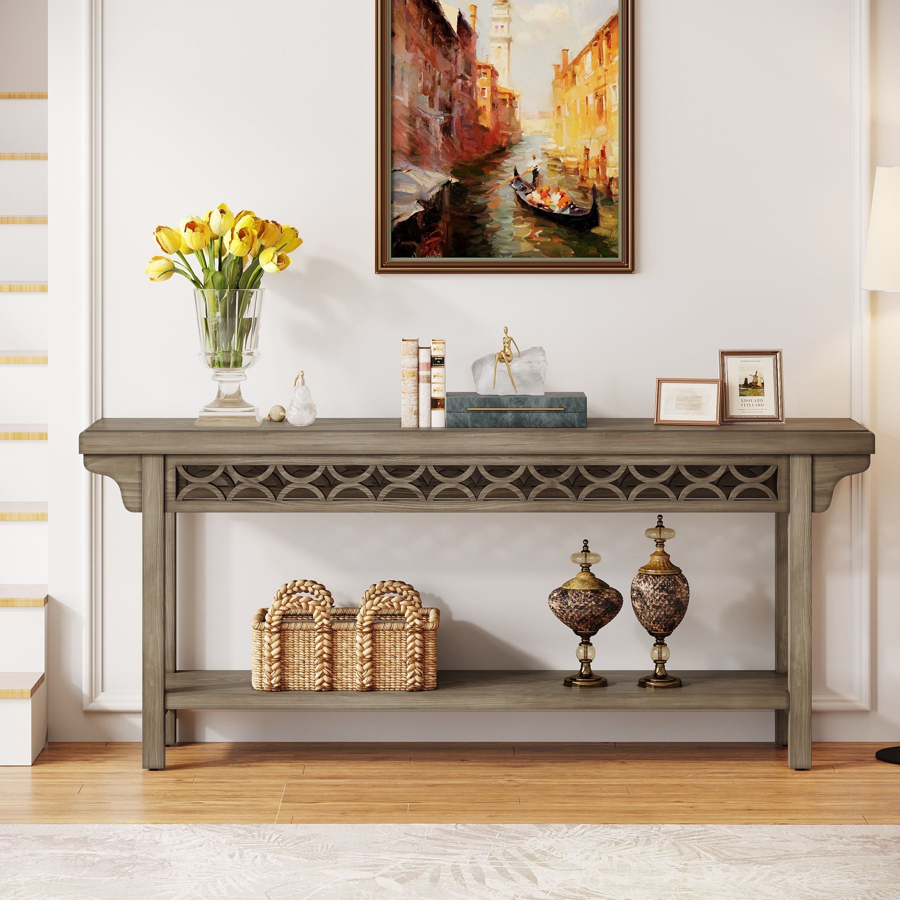 Farmhouse Console Table, 70.8